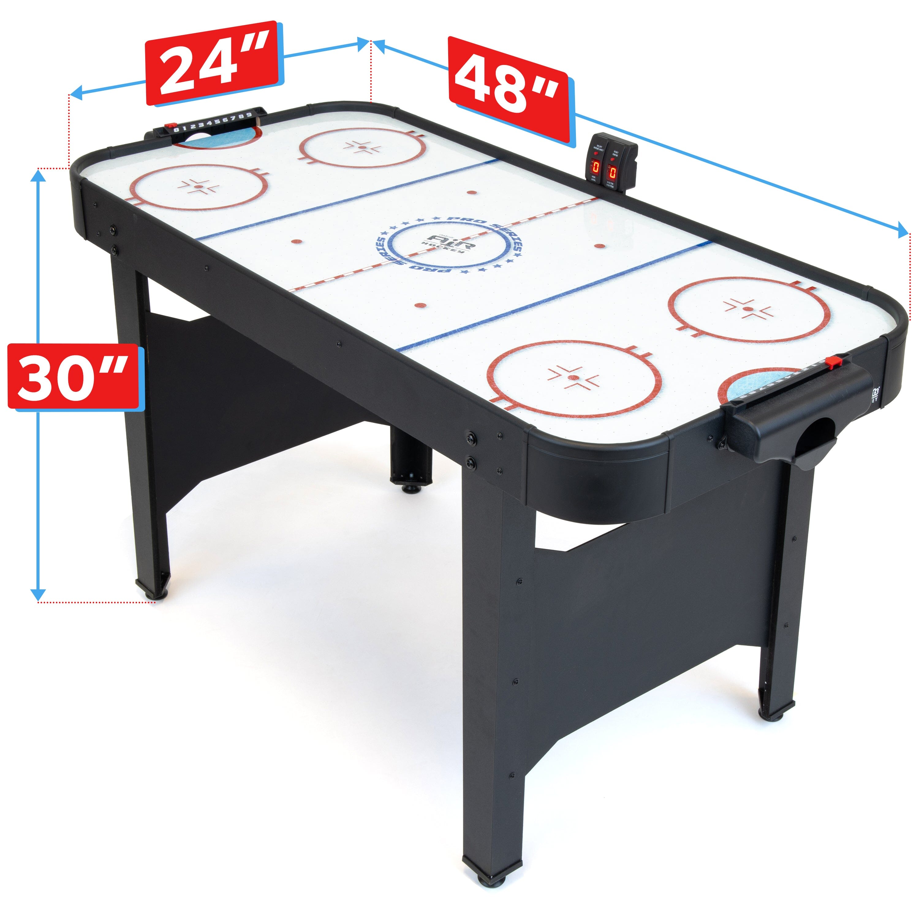 GoSports 48 Inch Air Hockey Arcade Table for Kids - Oak or Black GoSports