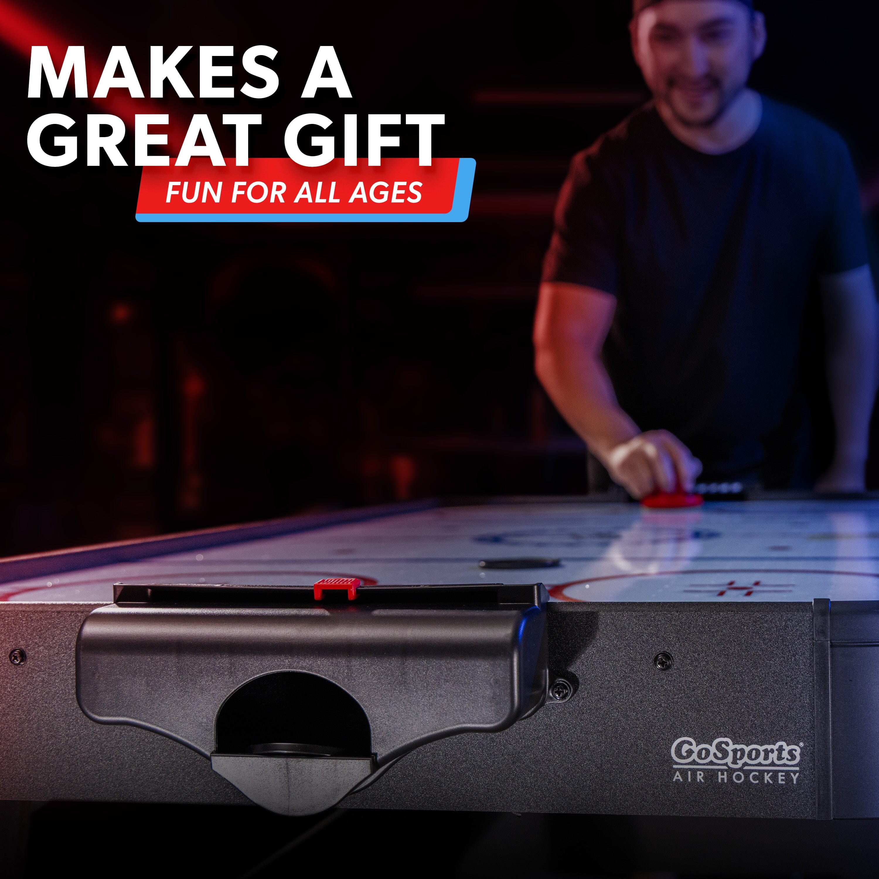 GoSports 54 Inch Air Hockey Arcade Table for Kids & Adults - Black GoSports