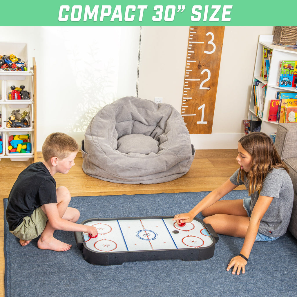 GoSports 30 Inch Table Top Air Hockey Game for Kids - Black GoSports 