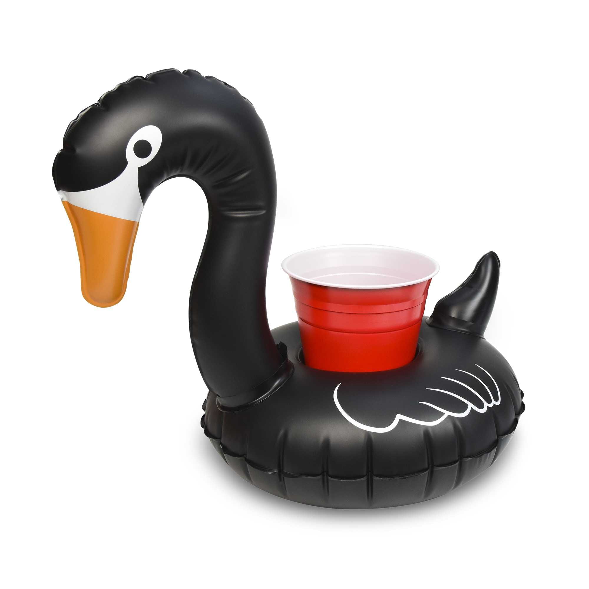 GoFloats Inflatable Drink Holders 3-Pack - Black Swan GoFloats