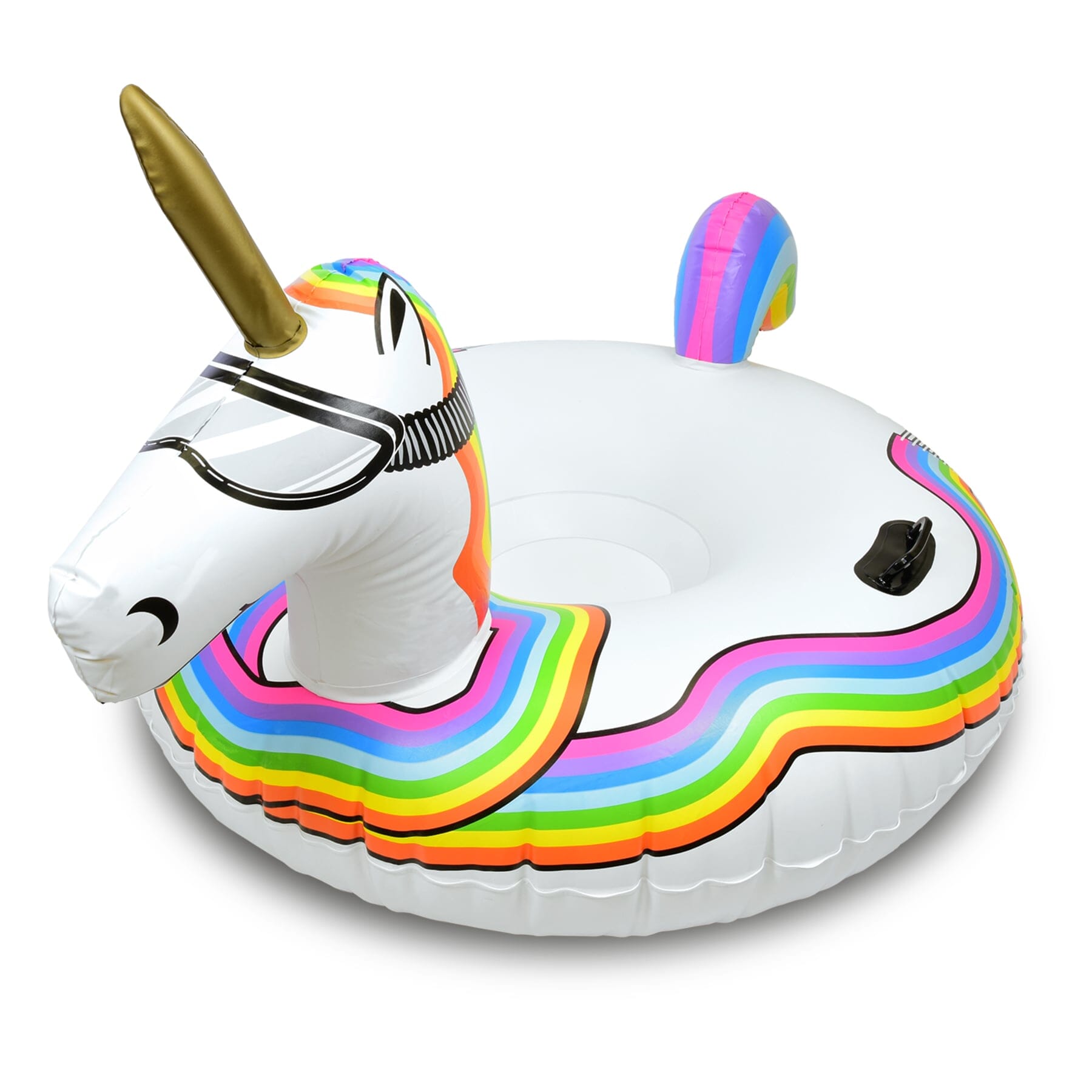 GoFloats Inflatable Winter Snow Tube Sled - Unicorn GoFloats