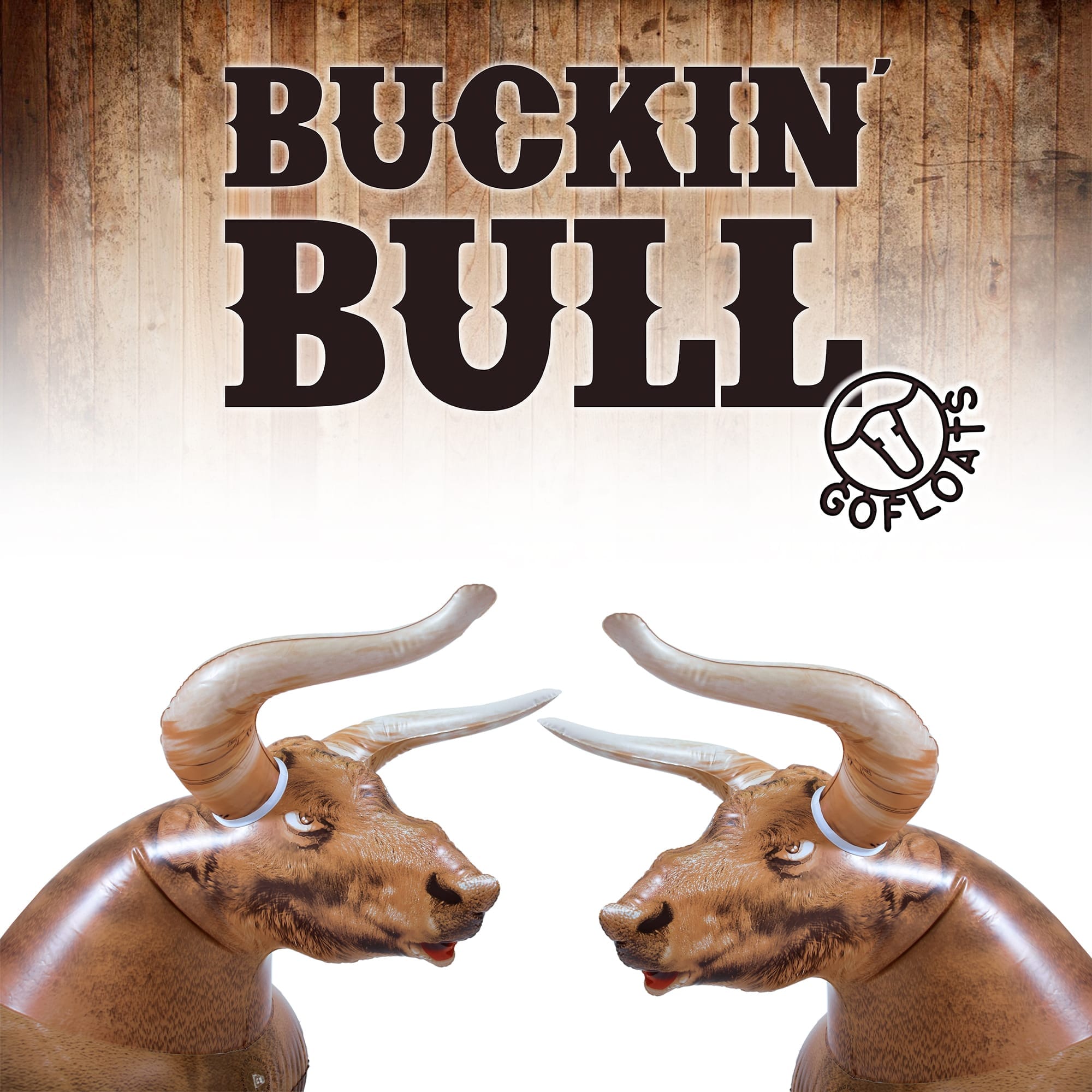 GoFloats Inflatable Pool Float Party Tube - Buckin' Bull GoFloats