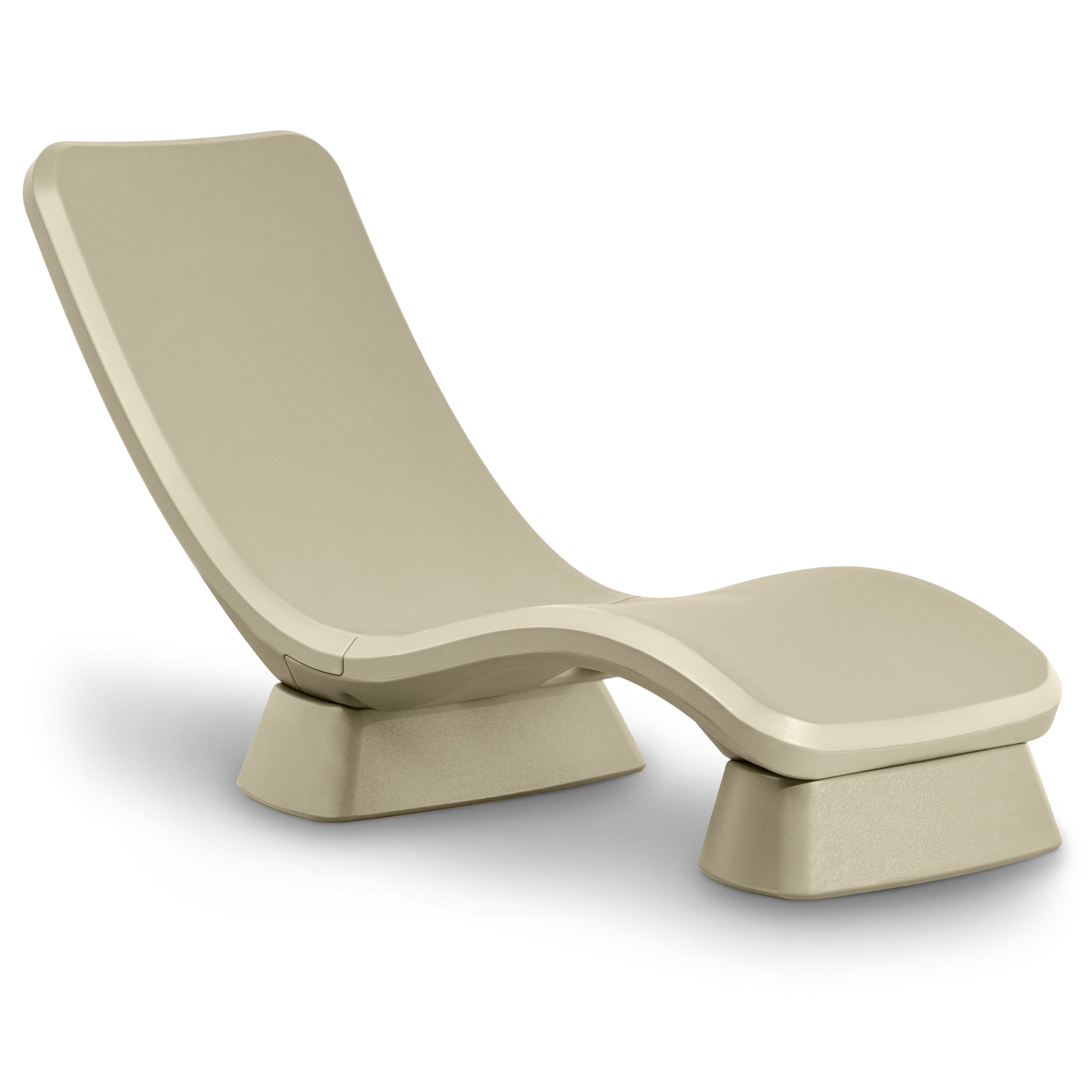 GoSports Coast Modern in Pool Lounge Chair - Waterproof & Weighted Chaise Lounger - Outdoor Furniture for Patio or in Baja Shelf PlayGoSports.com Sand