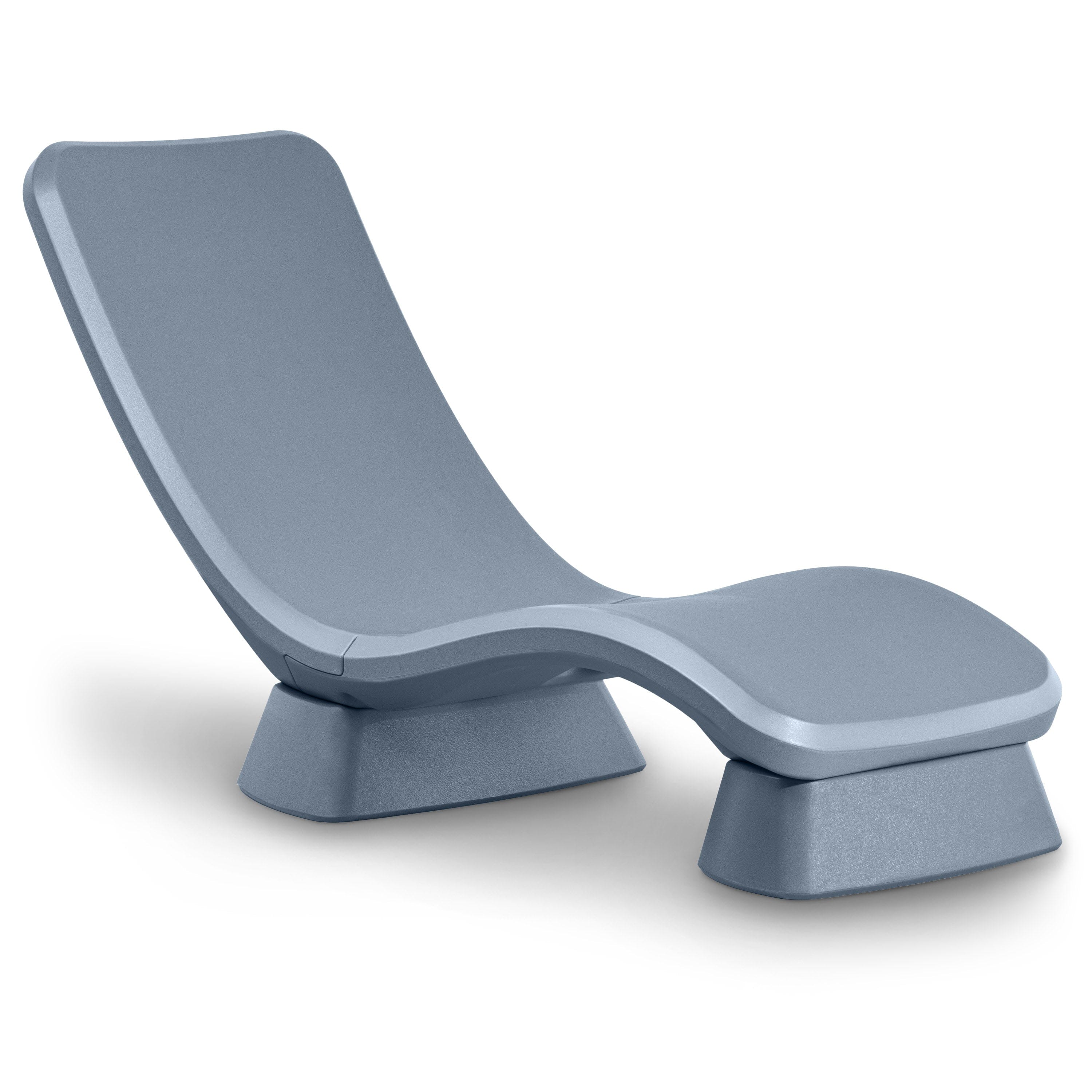 GoSports Coast Modern in Pool Lounge Chair - Waterproof & Weighted Chaise Lounger - Outdoor Furniture for Patio or in Baja Shelf PlayGoSports.com Stone Blue