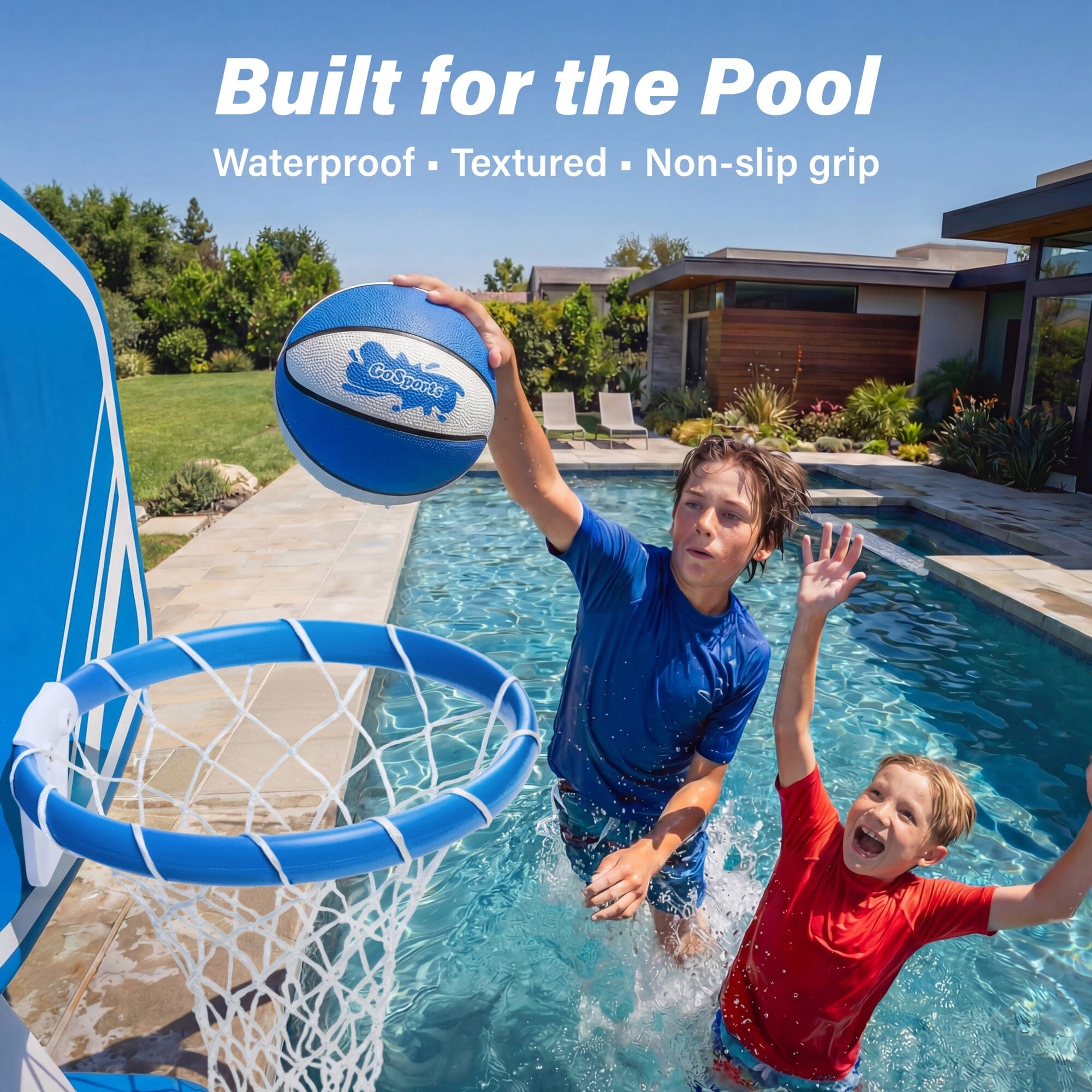 GoSports Water Basketballs 2 Pack - Choose Between Size 3 and Size 6, Great for Swimming Pool Basketball Hoops Pool Toy GoSports