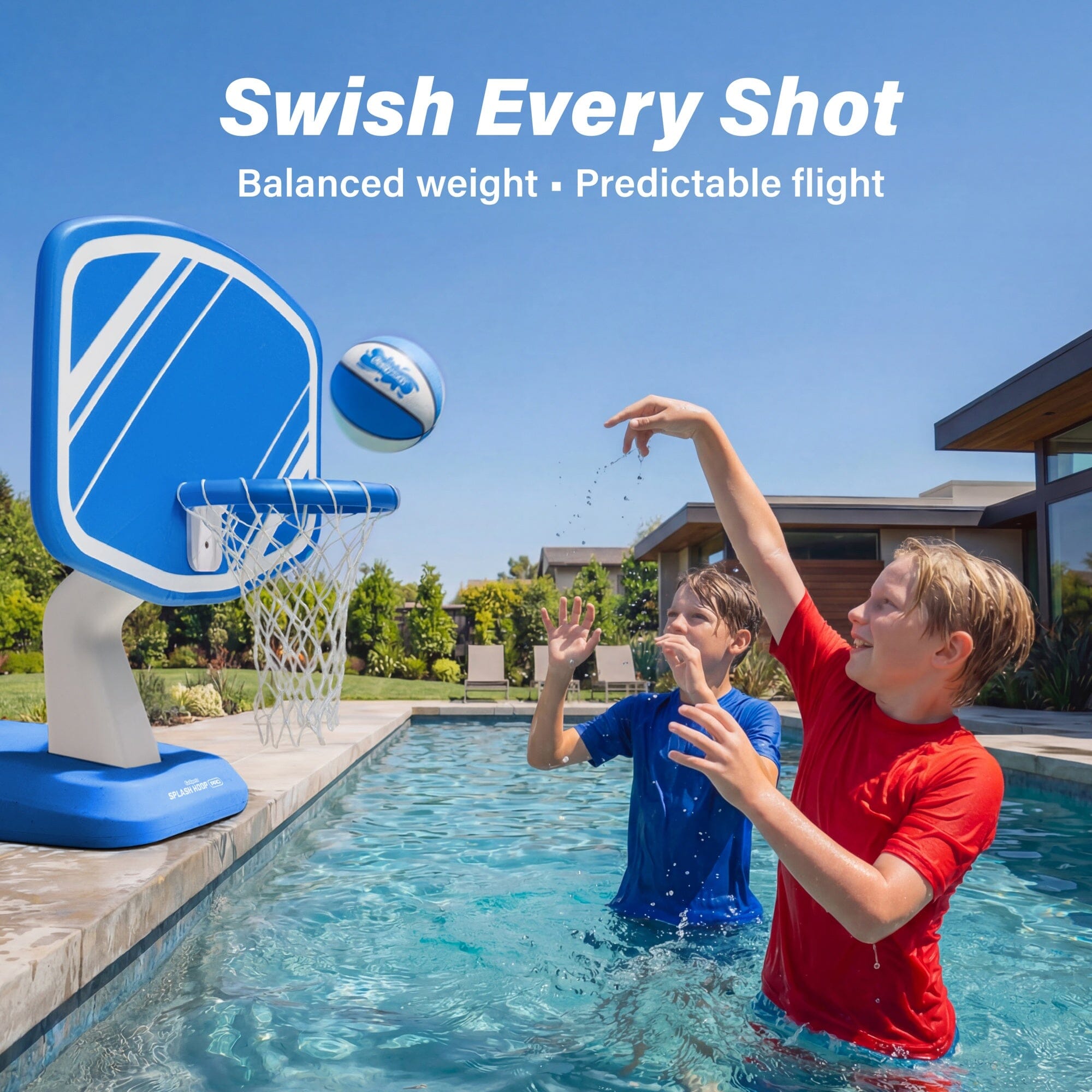 GoSports Water Basketballs 2 Pack - Choose Between Size 3 and Size 6, Great for Swimming Pool Basketball Hoops Pool Toy GoSports