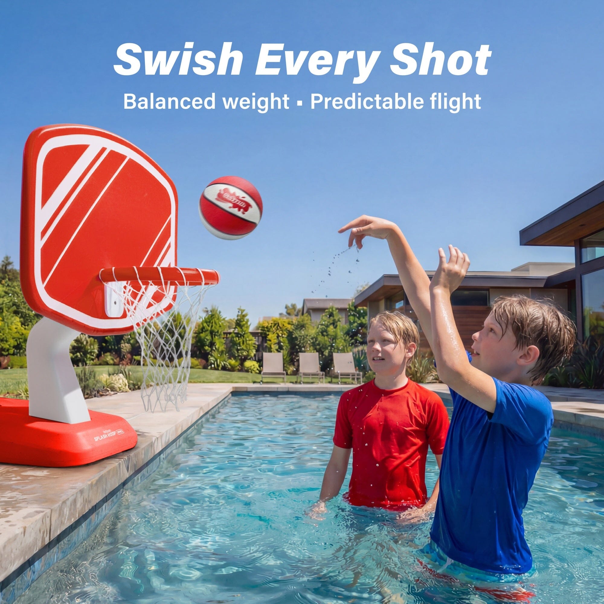 GoSports Water Basketballs 2 Pack - Choose Between Size 3 and Size 6, Great for Swimming Pool Basketball Hoops Pool Toy GoSports