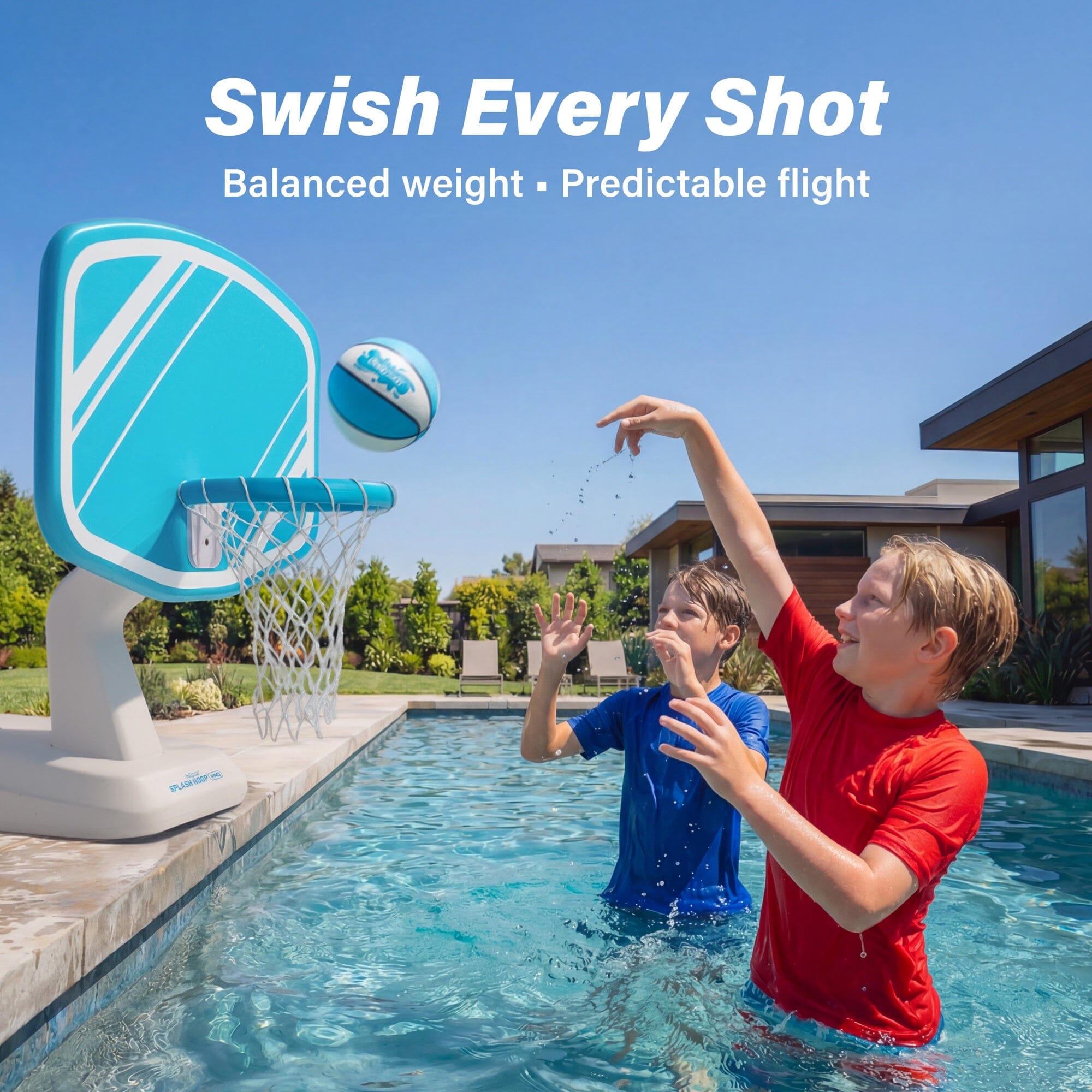 GoSports Water Basketballs 2 Pack - Choose Between Size 3 and Size 6, Great for Swimming Pool Basketball Hoops Pool Toy GoSports