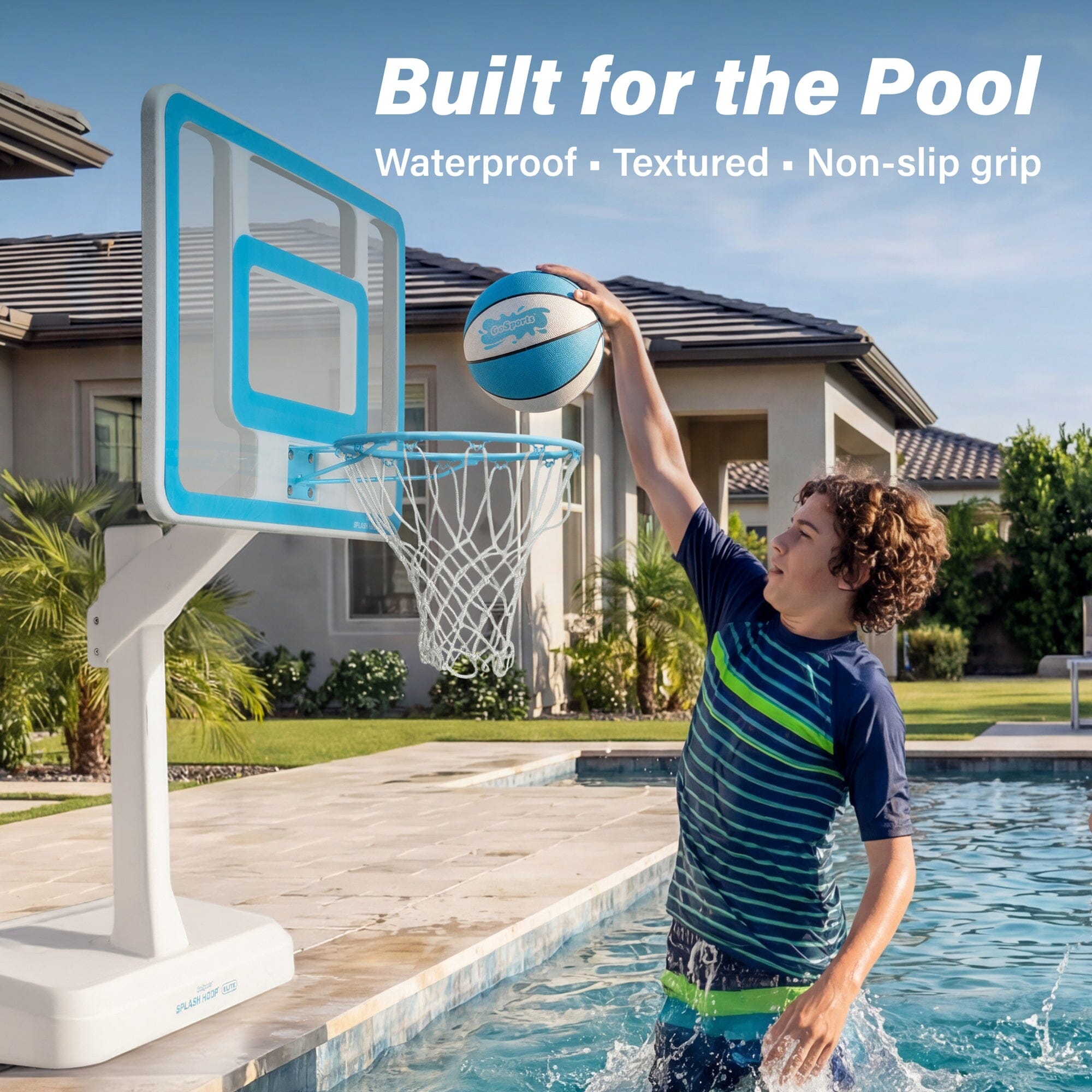 GoSports Water Basketballs 2 Pack - Choose Between Size 3 and Size 6, Great for Swimming Pool Basketball Hoops Pool Toy GoSports