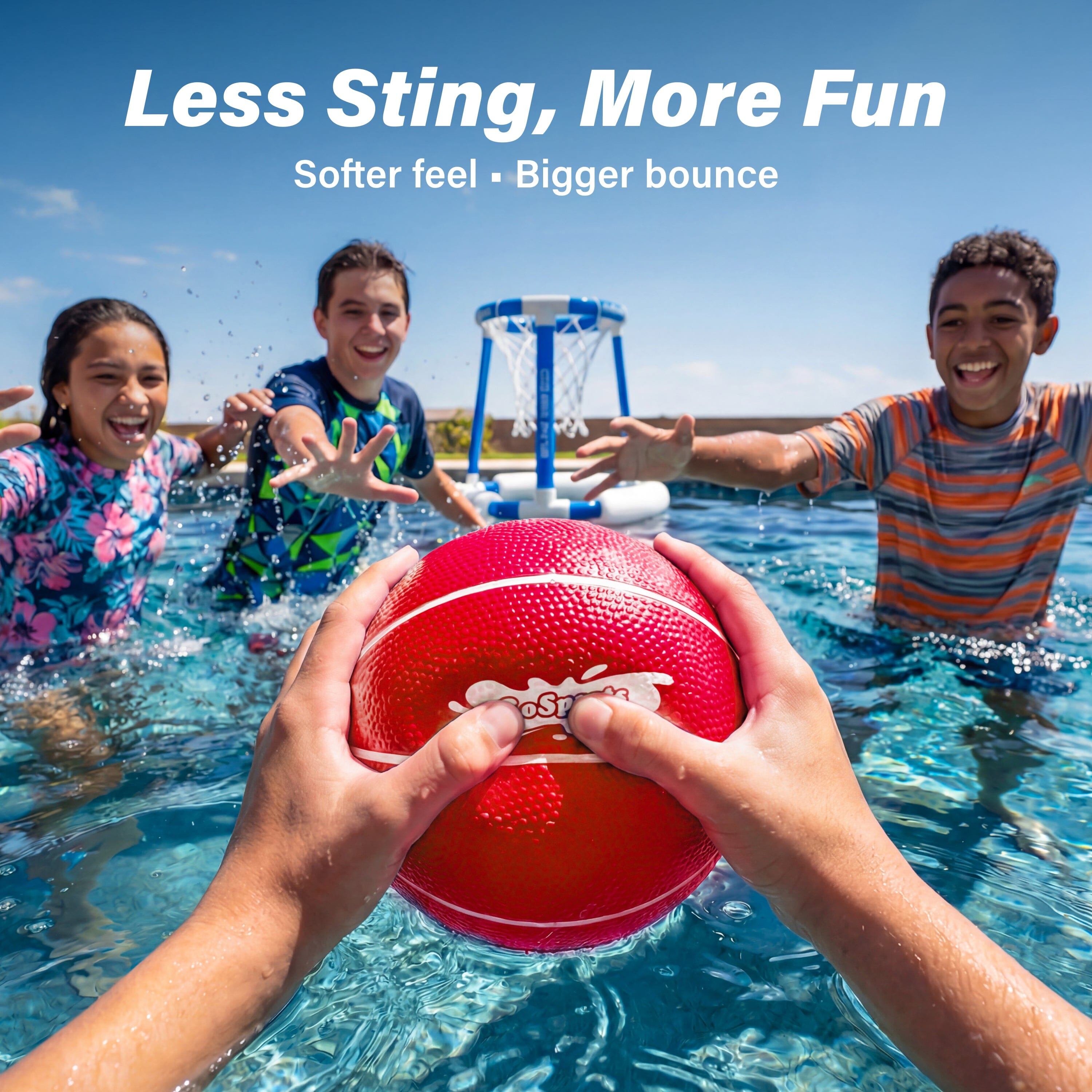 GoSports Swimming Pool Basketballs Pool Toy GoSports