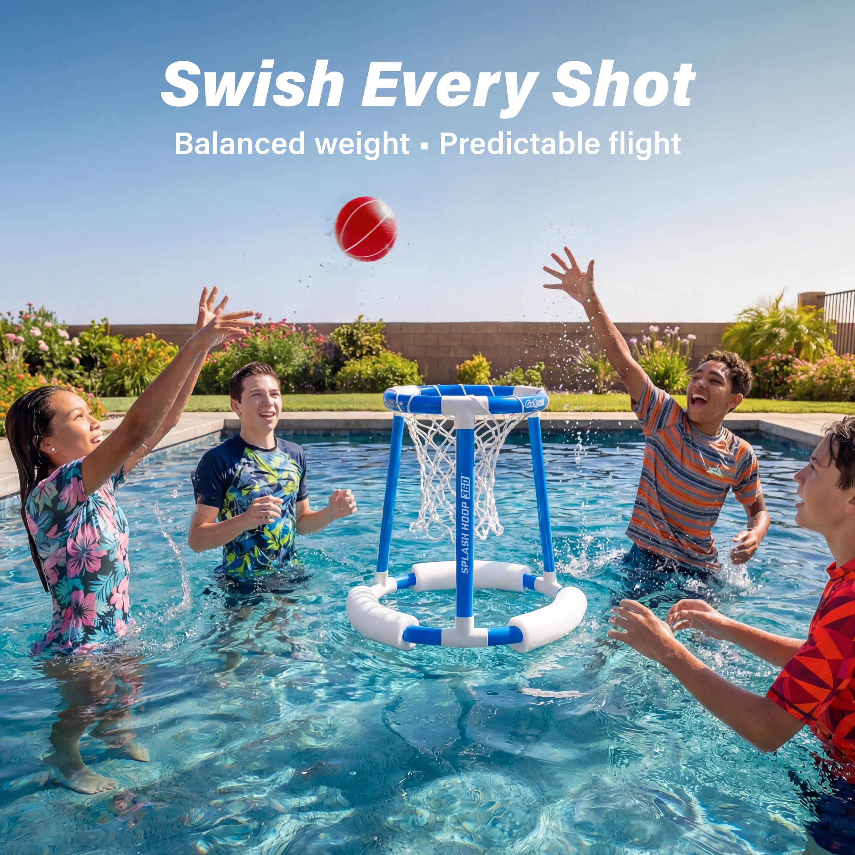 GoSports Swimming Pool Basketballs Pool Toy GoSports