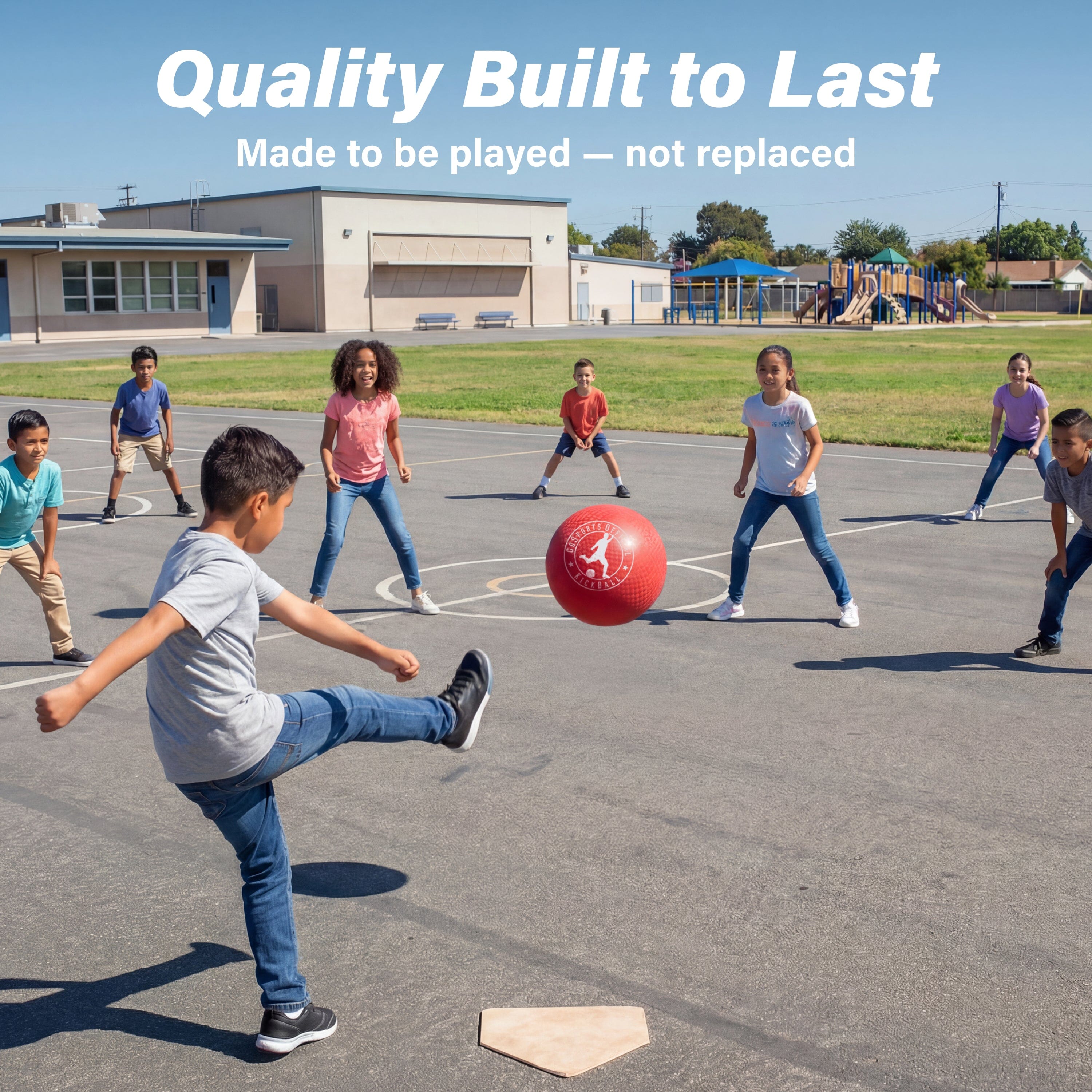 GoSports 1" Official Kickball Playground Ball GoSports