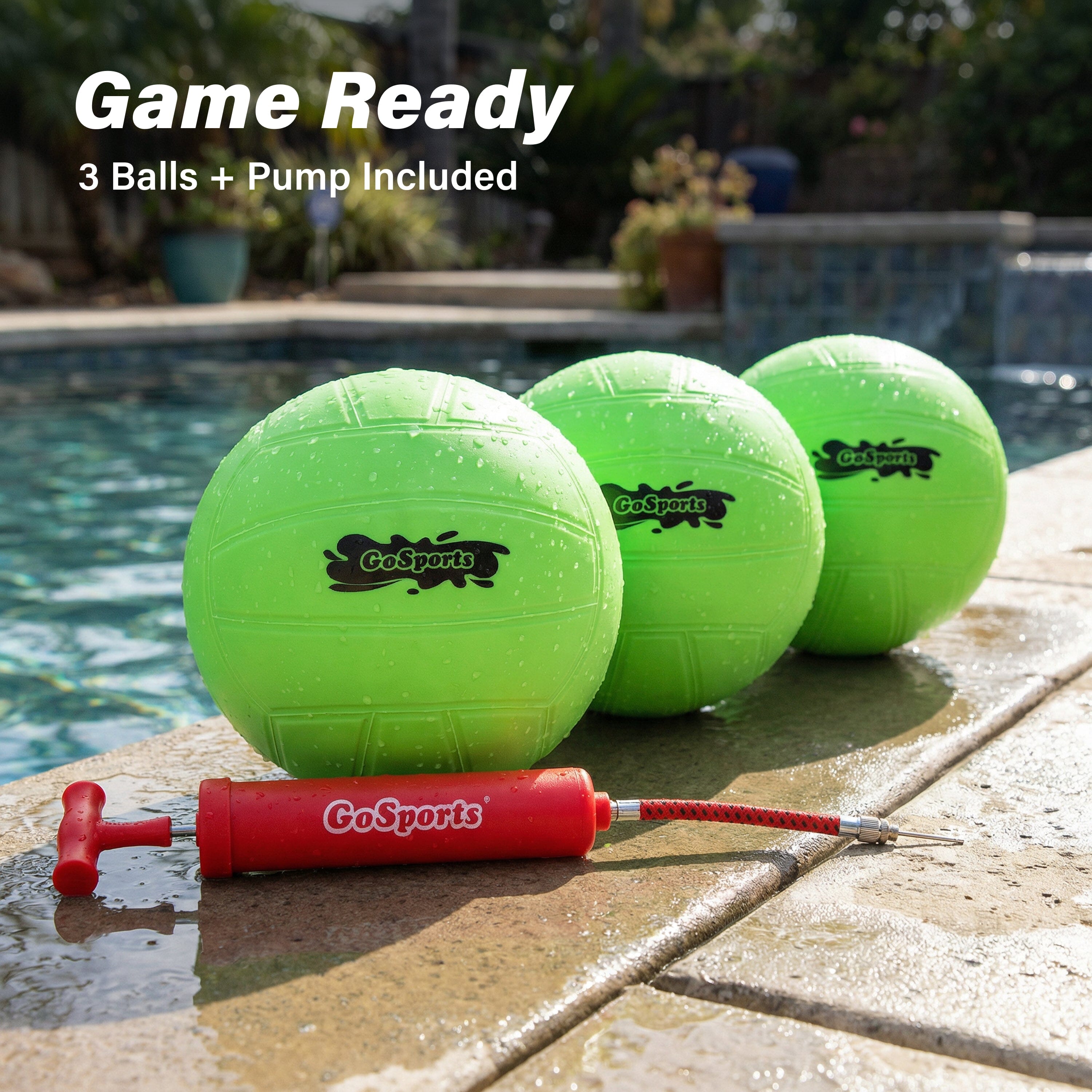 GoSports Water Volleyball 3 Pack Great for Swimming Pools or Lawn Volleyball Games Volleyball GoSports