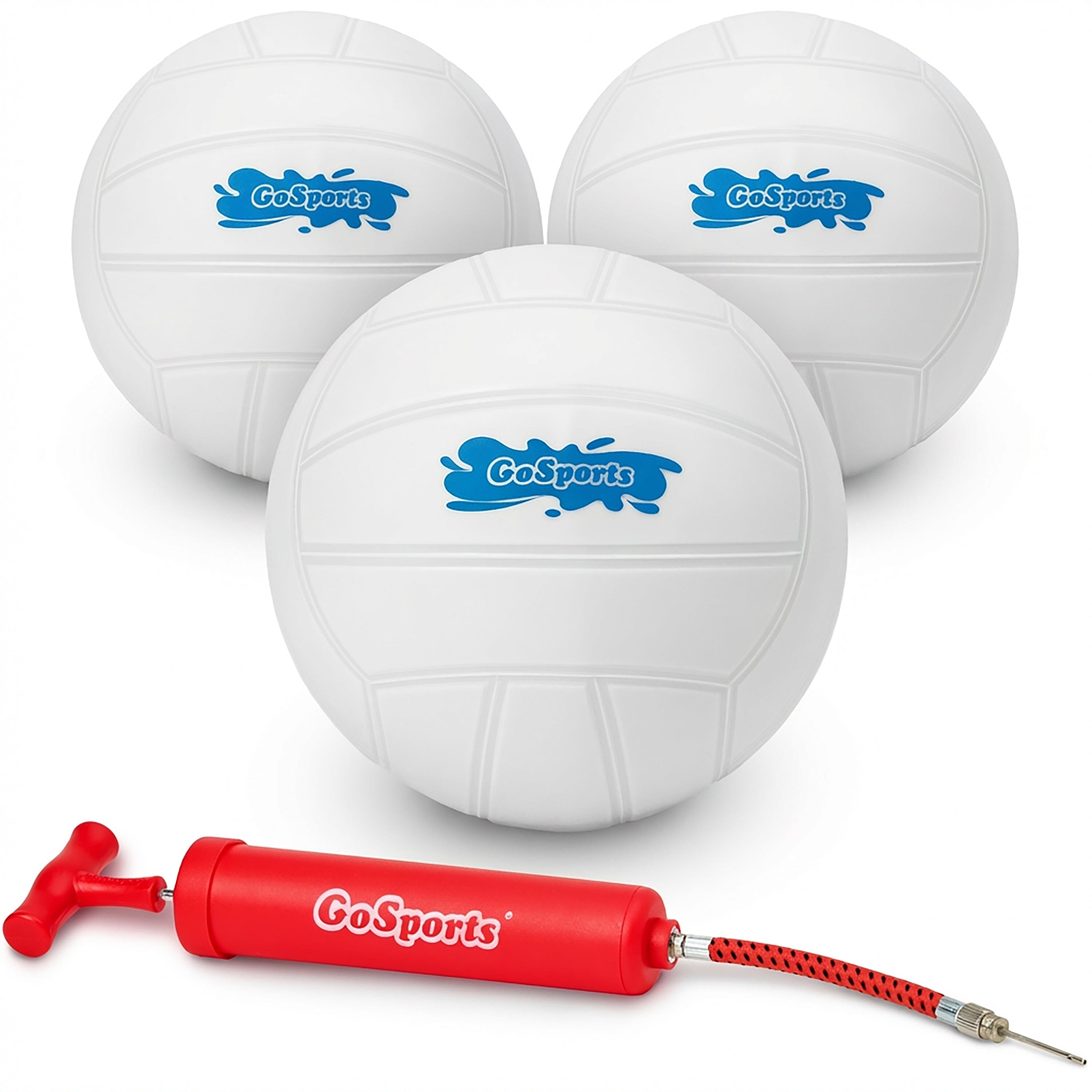 GoSports Water Volleyball 3 Pack Great for Swimming Pools or Lawn Volleyball Games Volleyball GoSports White