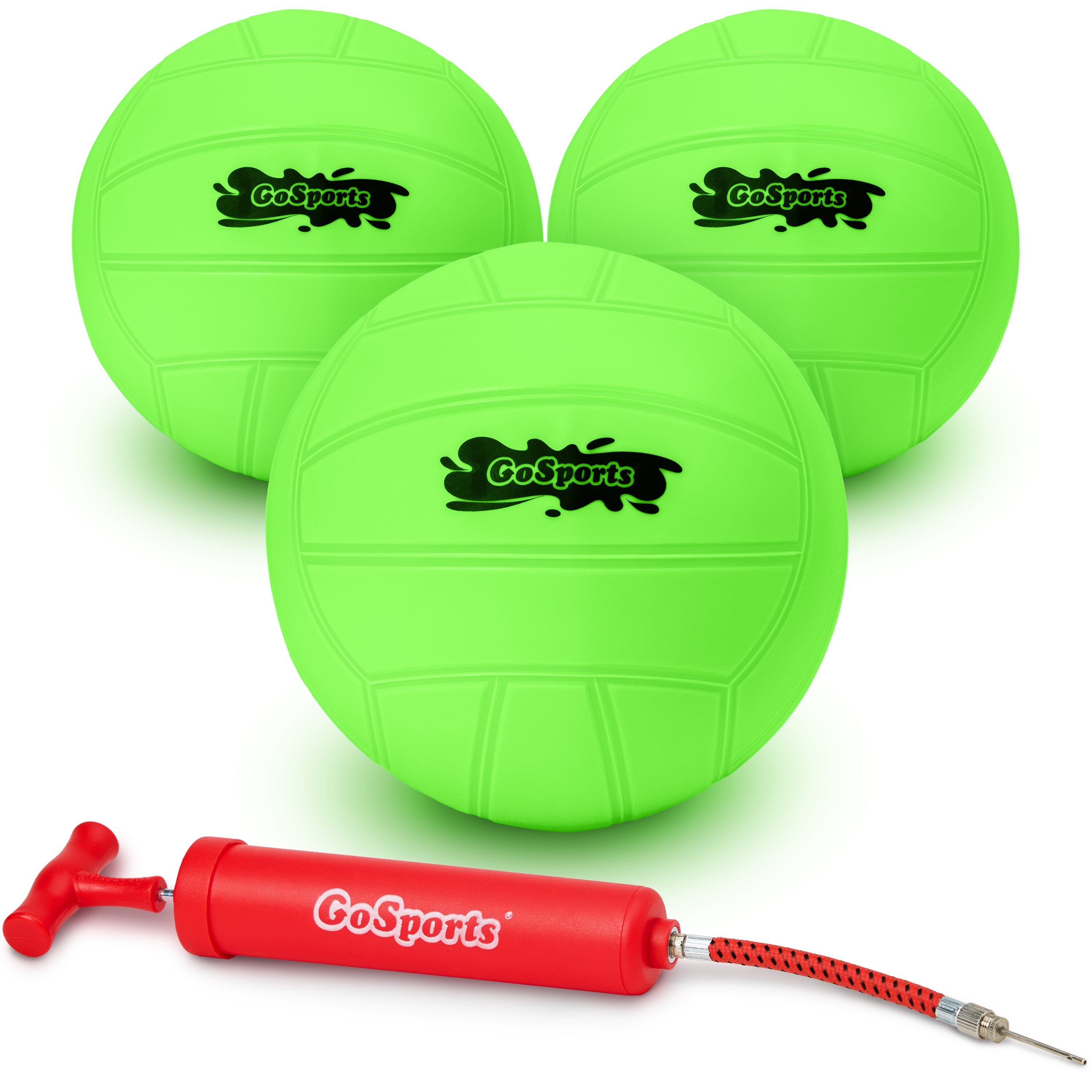 GoSports Water Volleyball 3 Pack Great for Swimming Pools or Lawn Volleyball Games Volleyball GoSports Green
