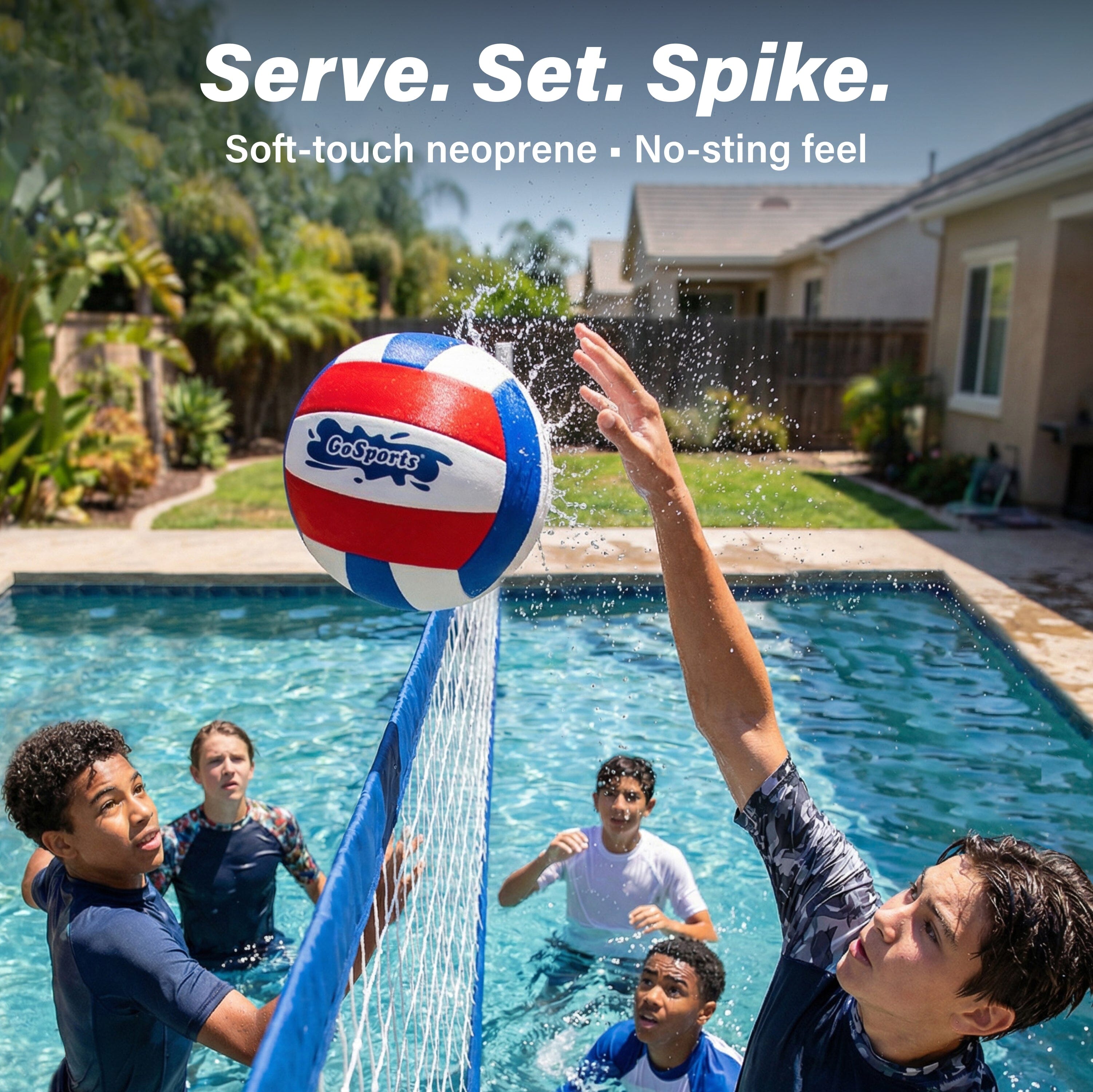 GoSports Pro Neoprene Pool Volleyballs - 2-Pack Volleyball GoSports