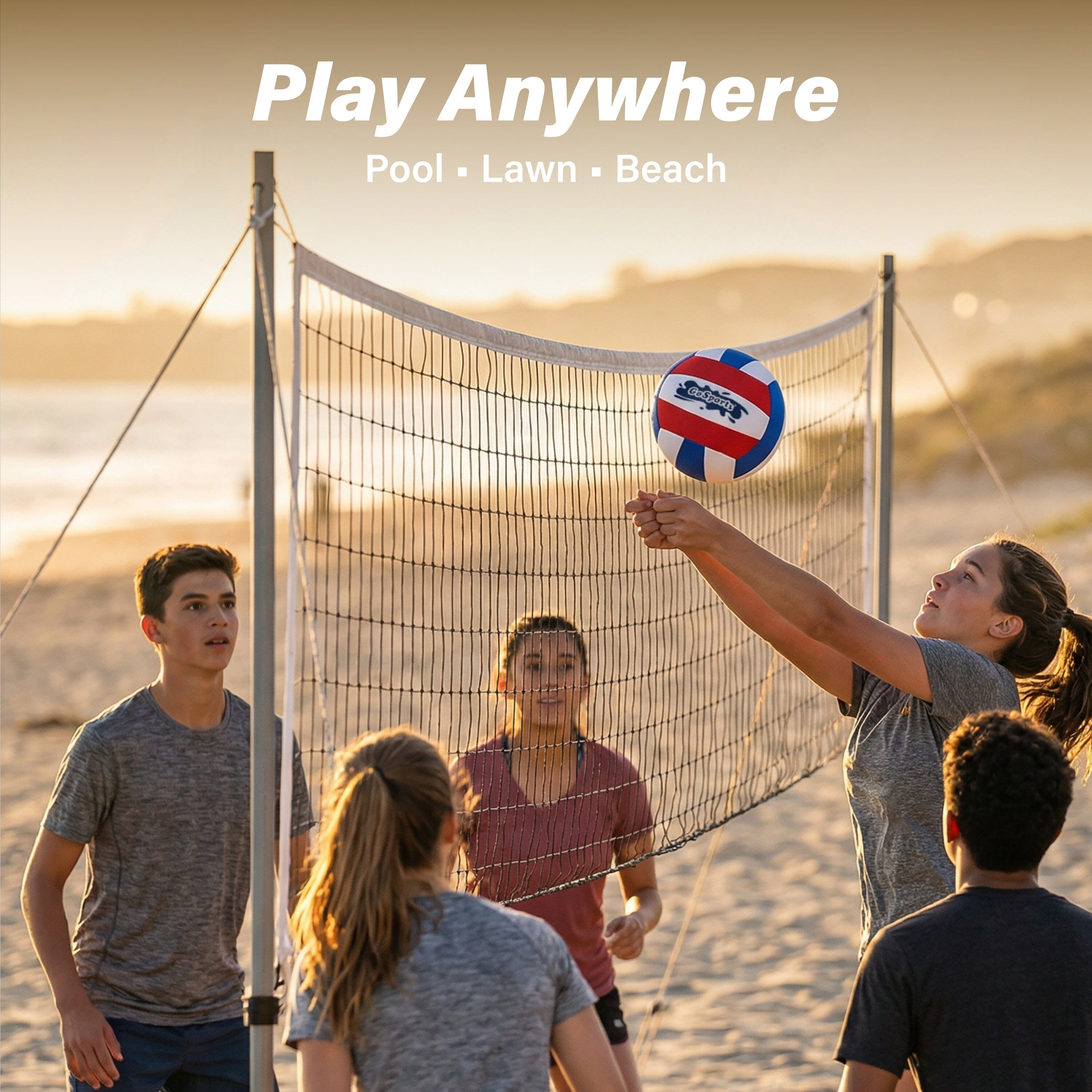 GoSports Pro Neoprene Pool Volleyballs - 2-Pack Volleyball GoSports