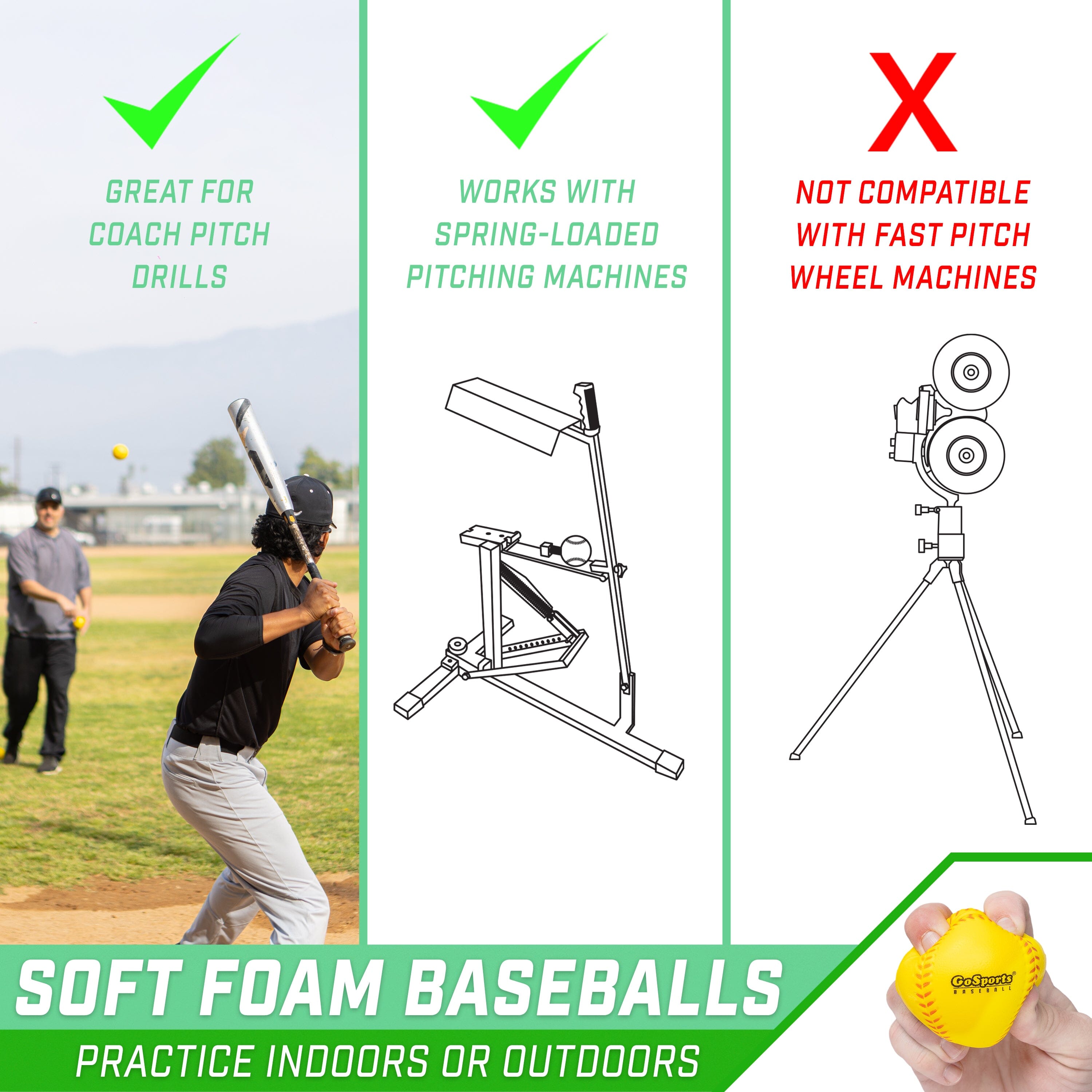 a baseball pitching machine with a baseball bat and a baseball bat
