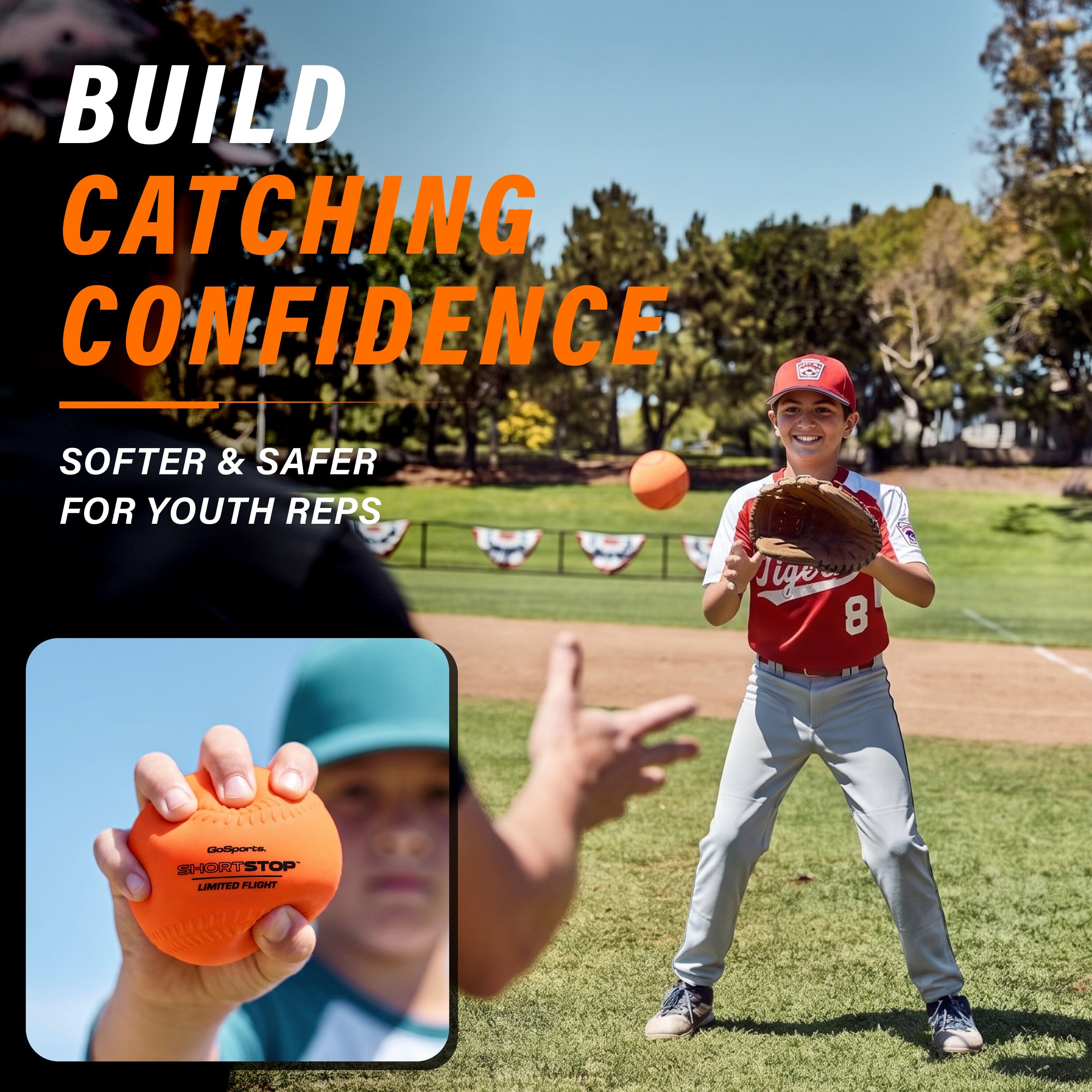 GoSports Limited Flight Practice Baseballs - Official Weight Soft Baseballs for Kids & Adults, Set of 6 ShortStop Balls Playgosports.com