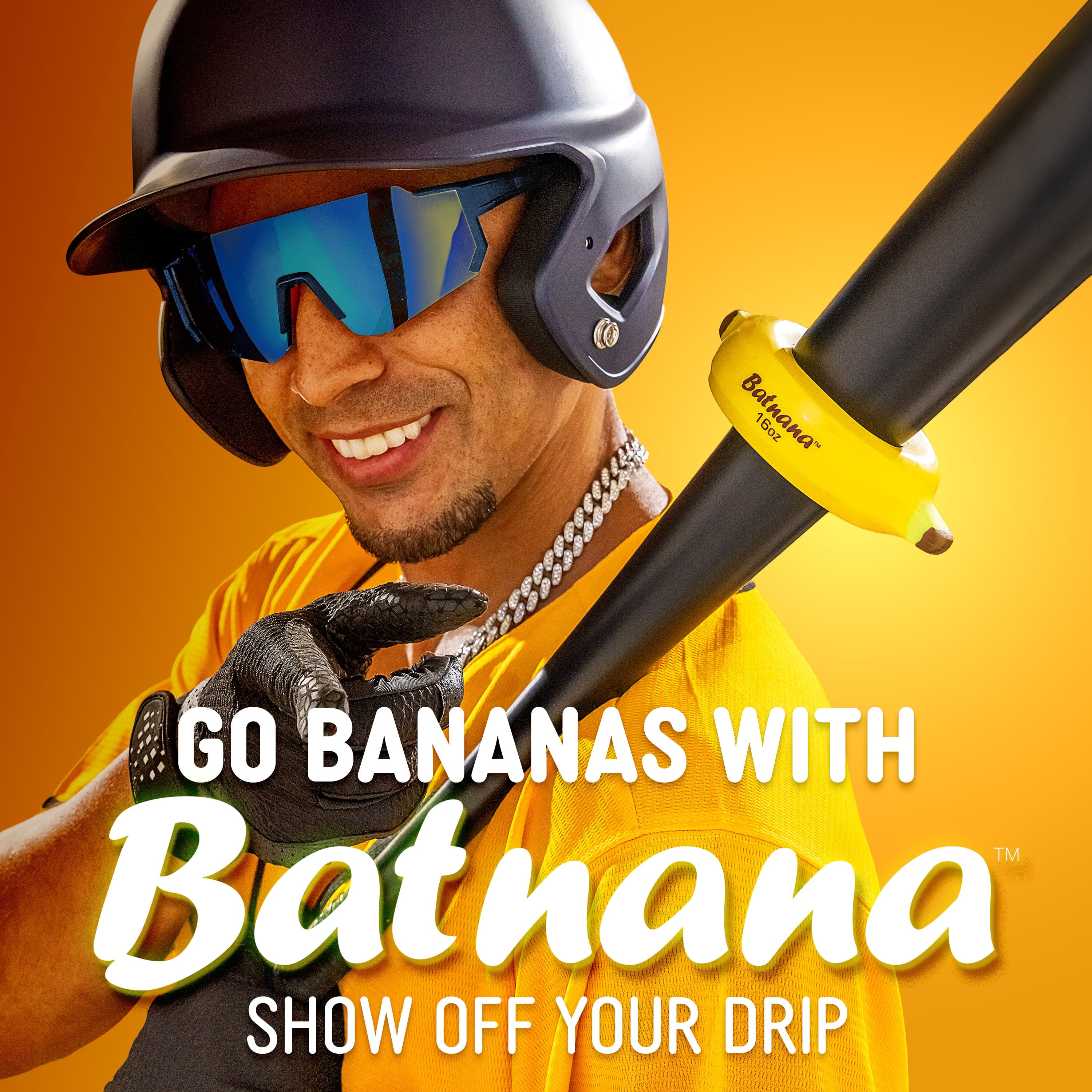 GoSports Original Batnana Baseball and Softball Bat Weight – 16 oz Baseball Drip Bat Donut for Youth and Adult Baseball Playgosports.com