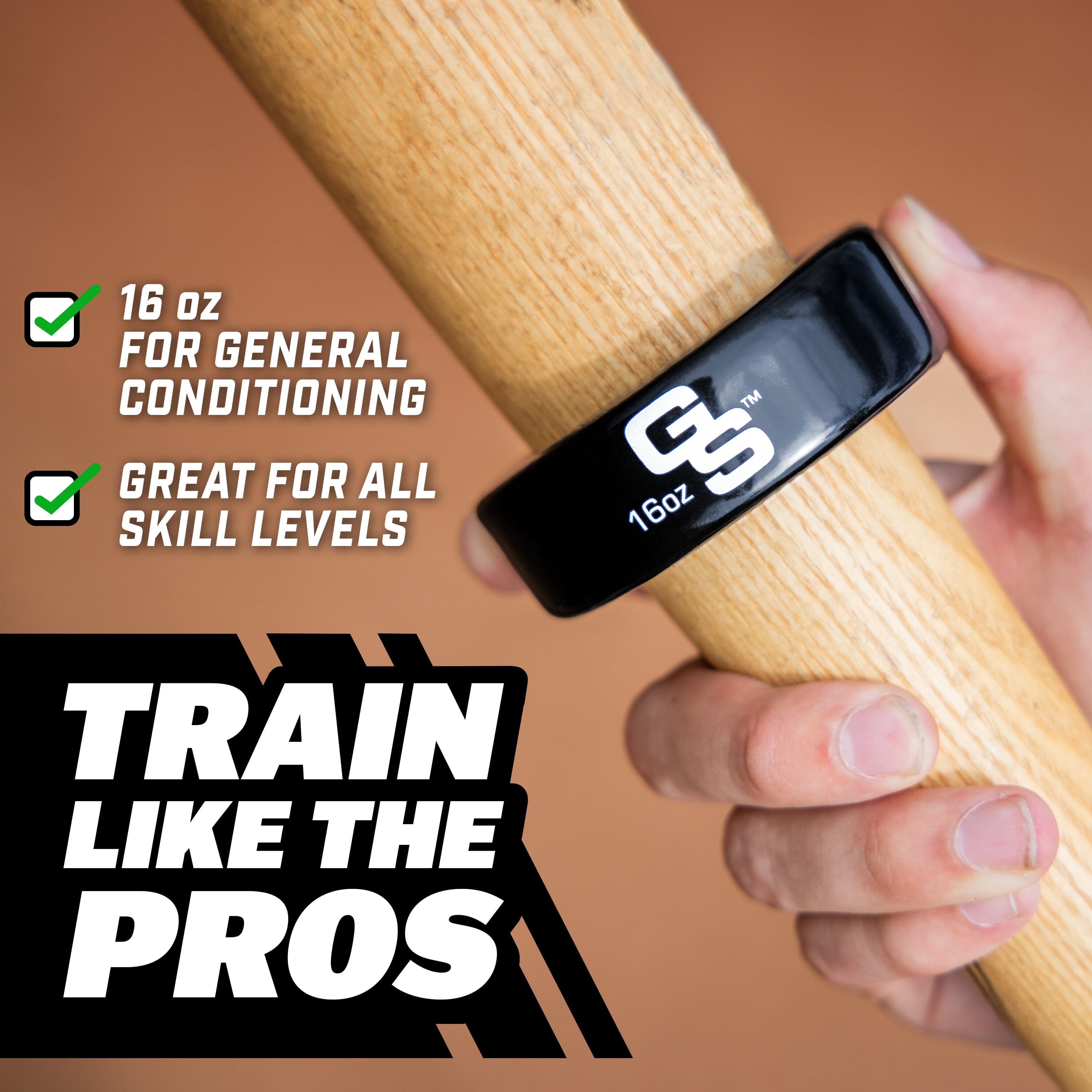 GoSports Baseball and Softball Bat Weight - 16 oz Baseball Donut - Black Playgosports.com