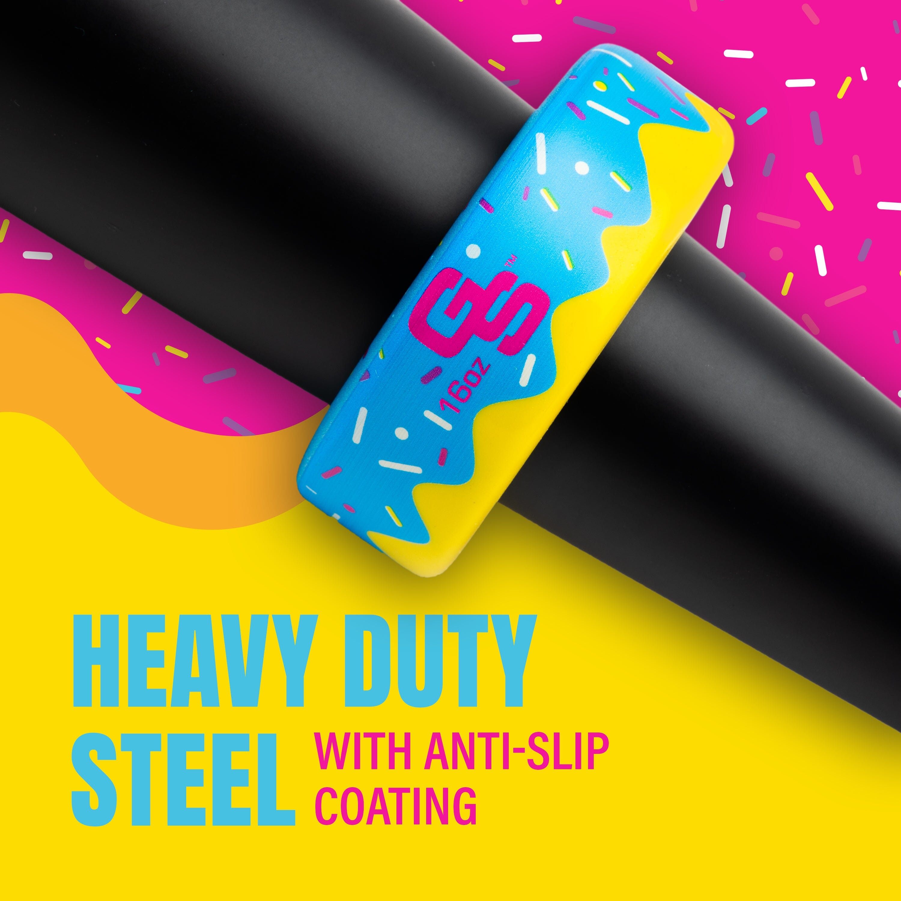 GoSports Baseball and Softball Bat Donut - 16 oz Baseball Drip Bat Weight - Blue Playgosports.com