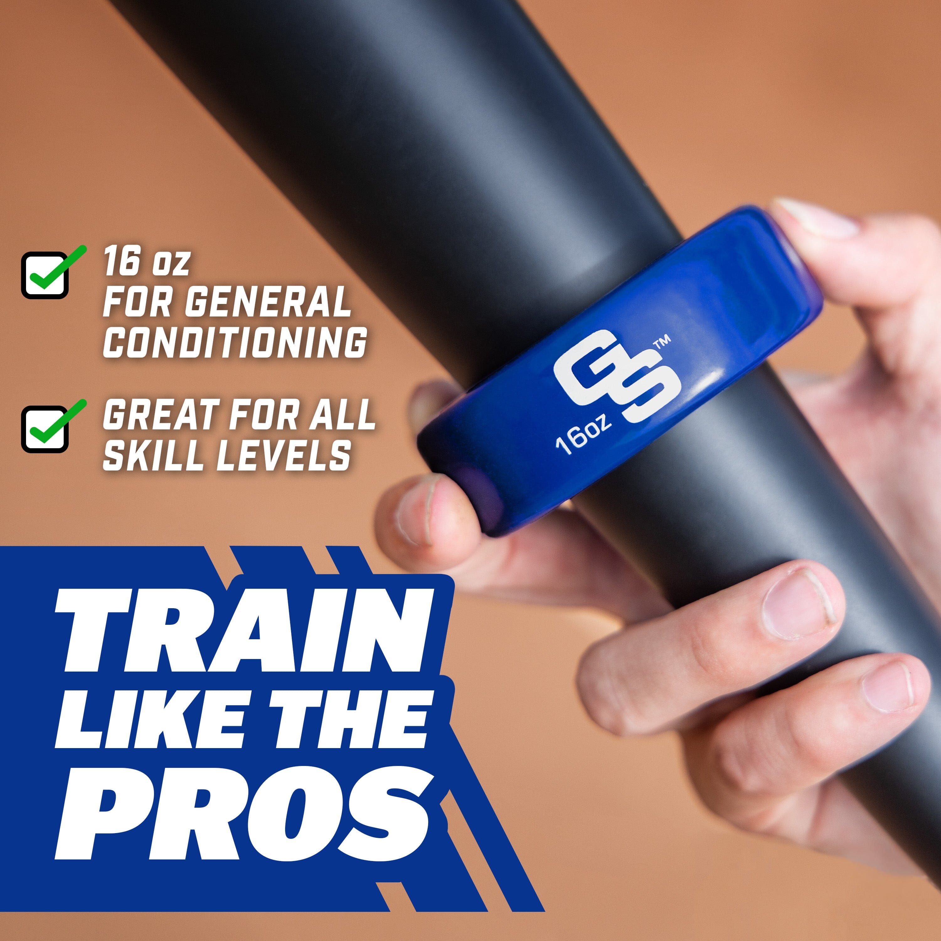 GoSports Baseball and Softball Bat Weight - 16 oz Baseball Donut - Navy Playgosports.com