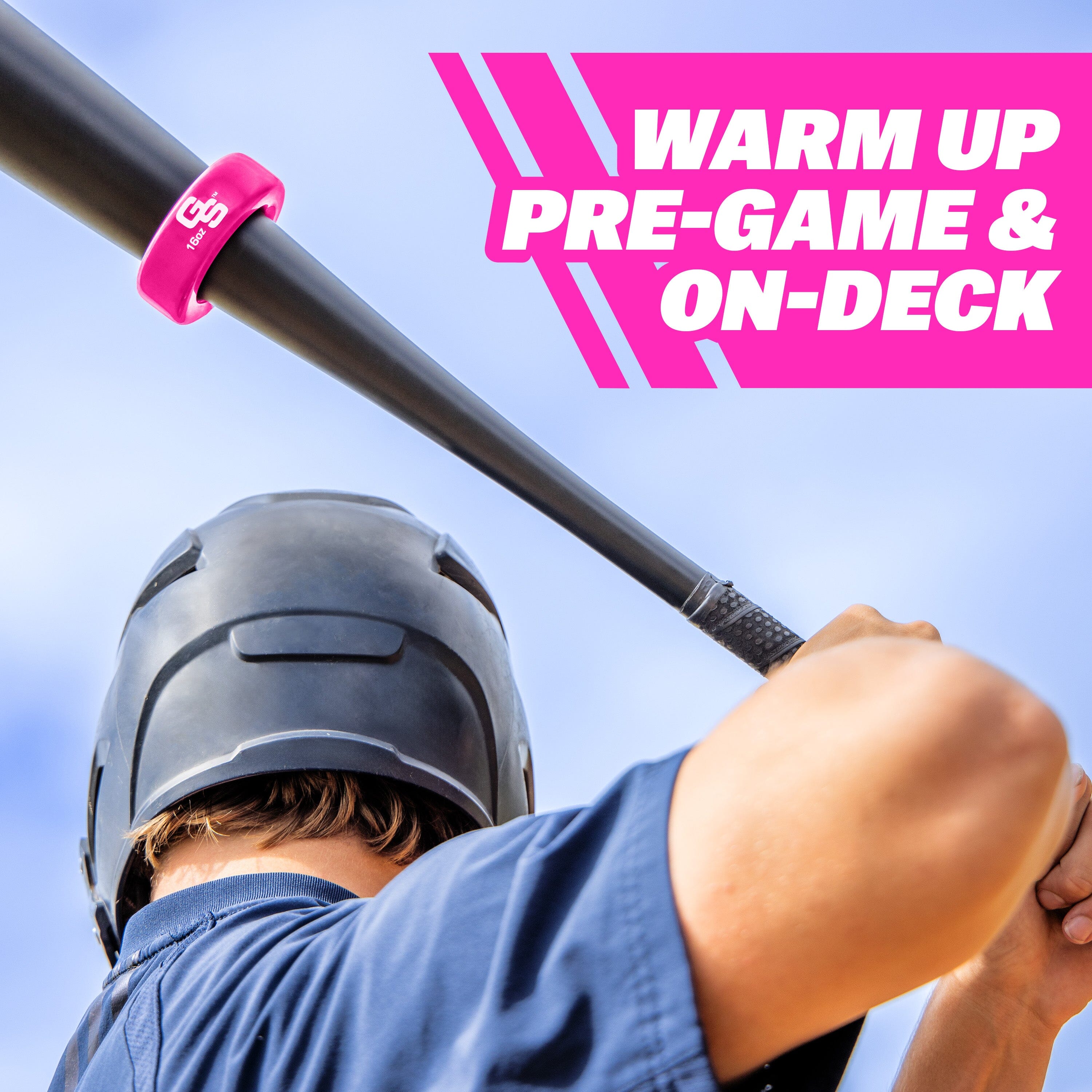 GoSports Baseball and Softball Bat Weight - 16 oz Baseball Donut - Pink Playgosports.com