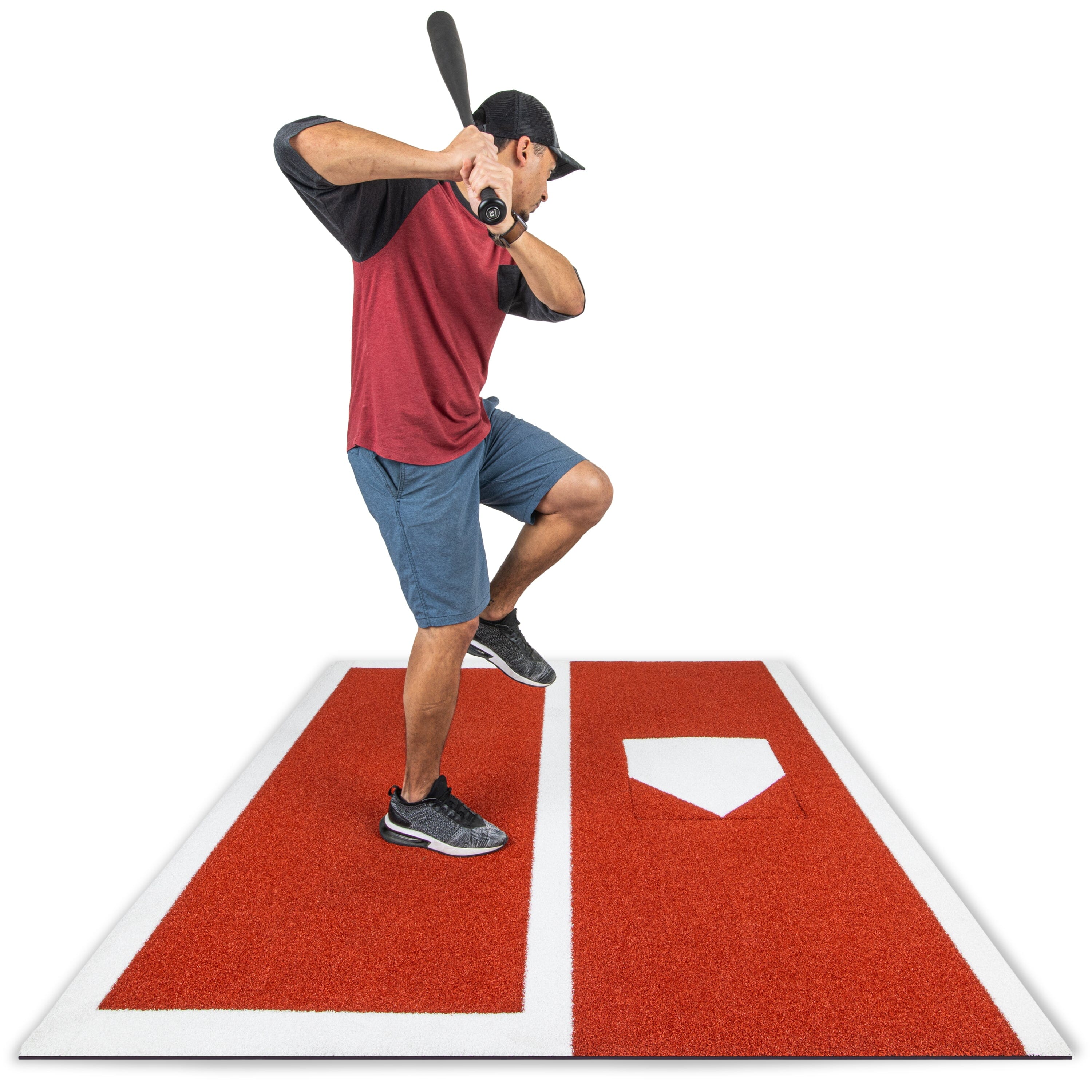 a man is swinging a baseball bat at a baseball field