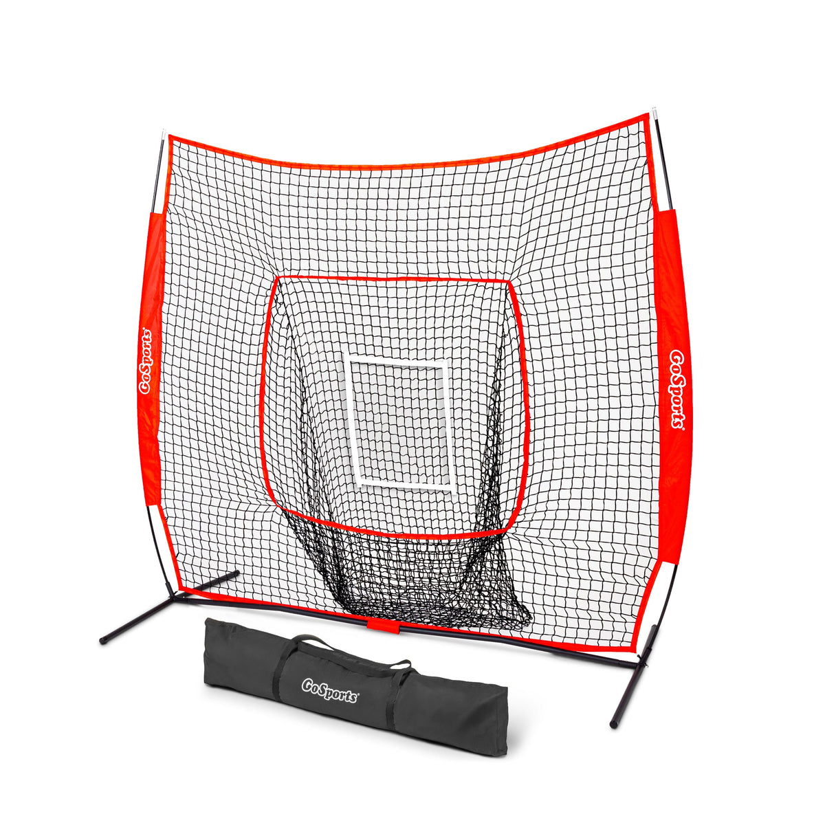 7' x 7' Baseball Hitting Net GoSports Baseball Red