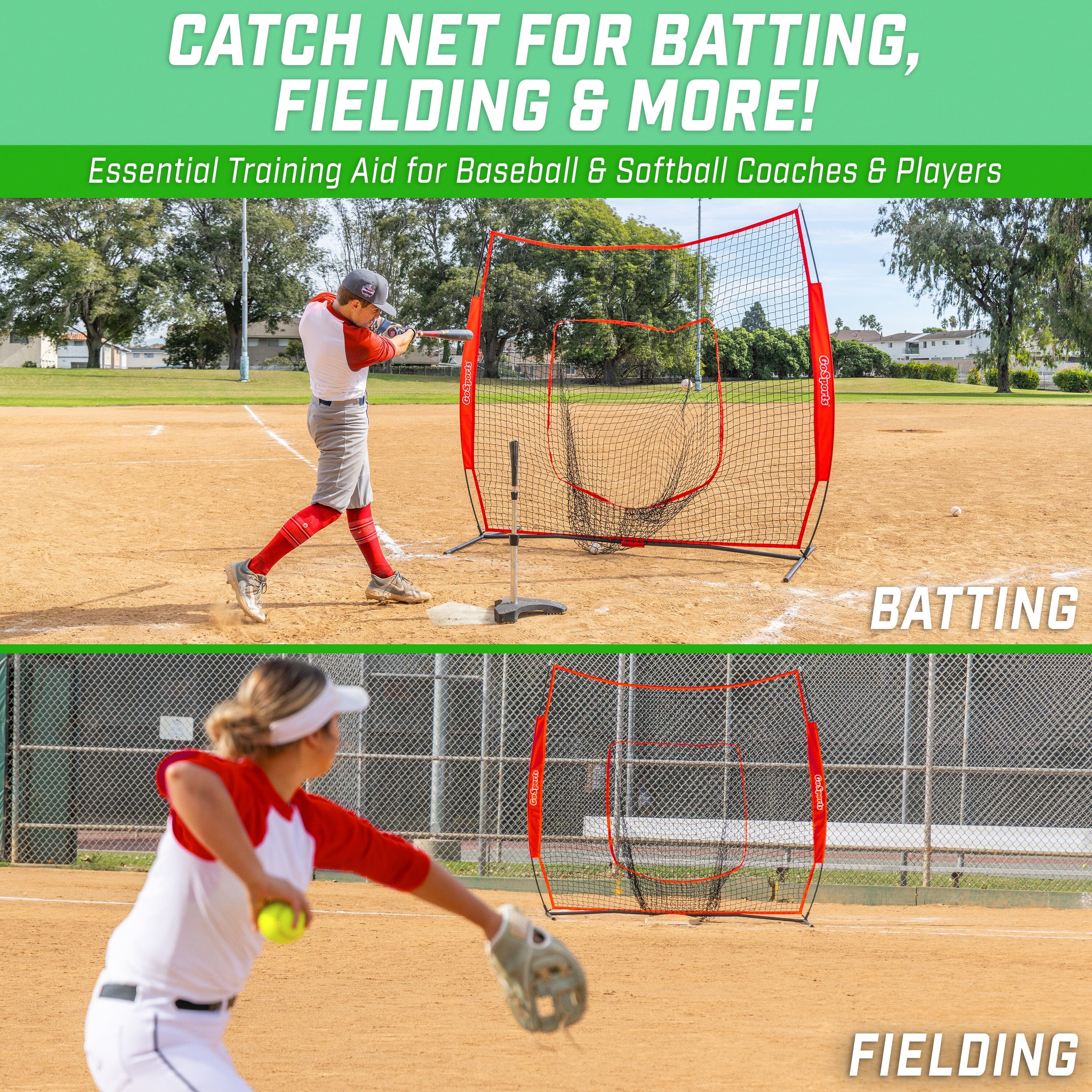 a woman swinging a bat at a baseball game