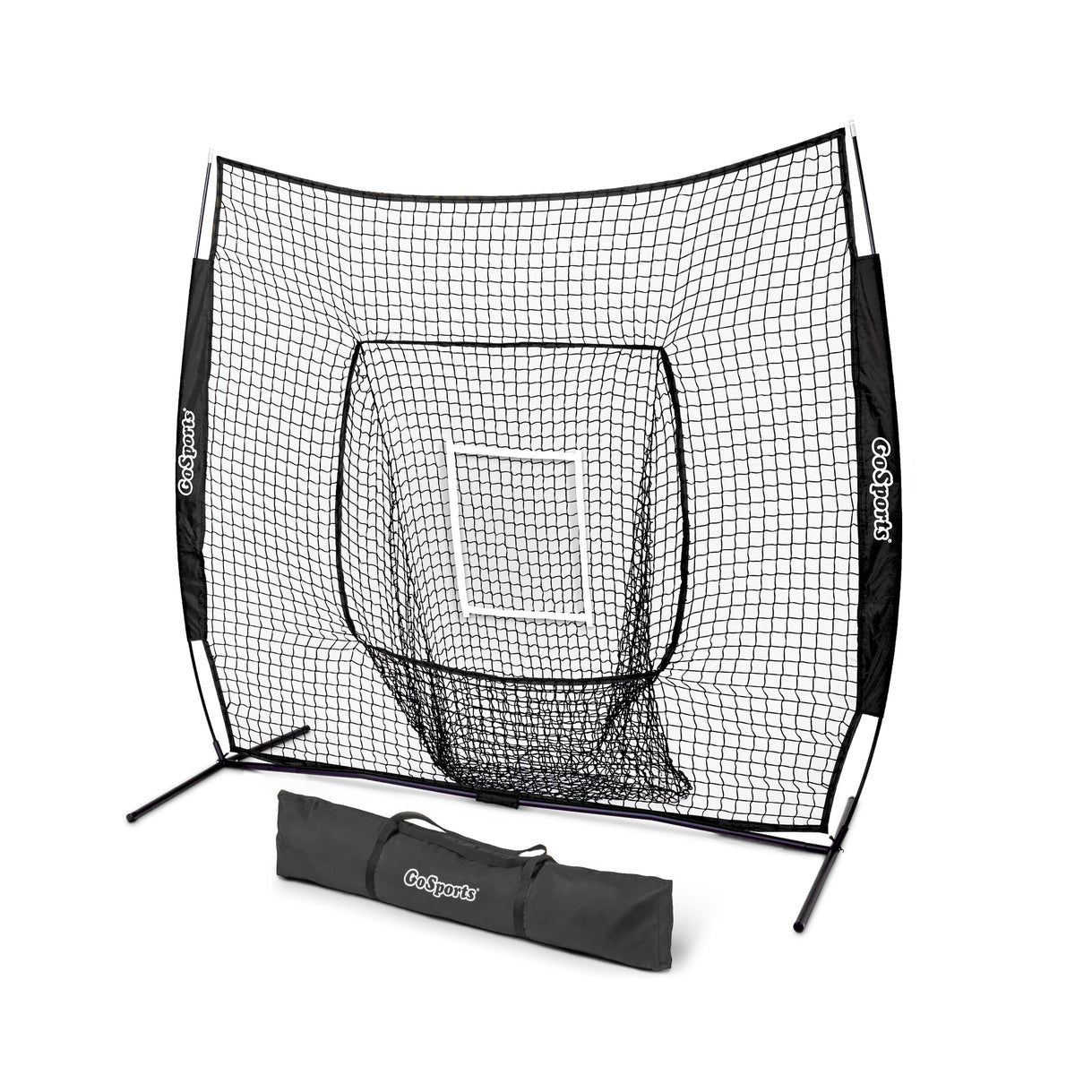 7' x 7' Baseball Hitting Net GoSports Baseball Black