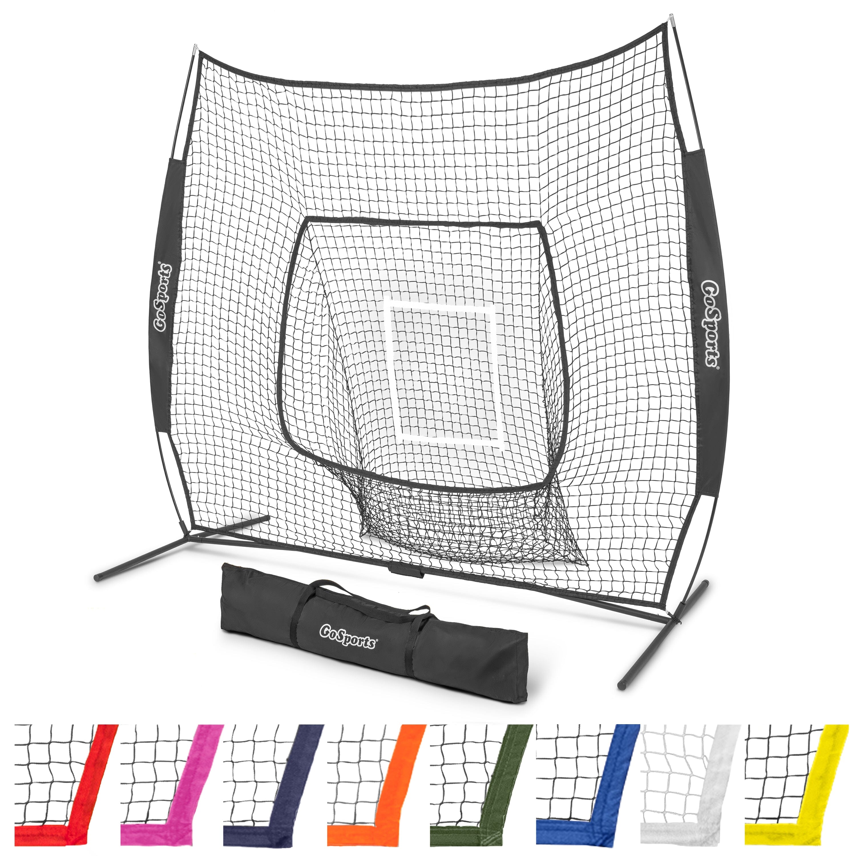 the goal net with a bag and a bag