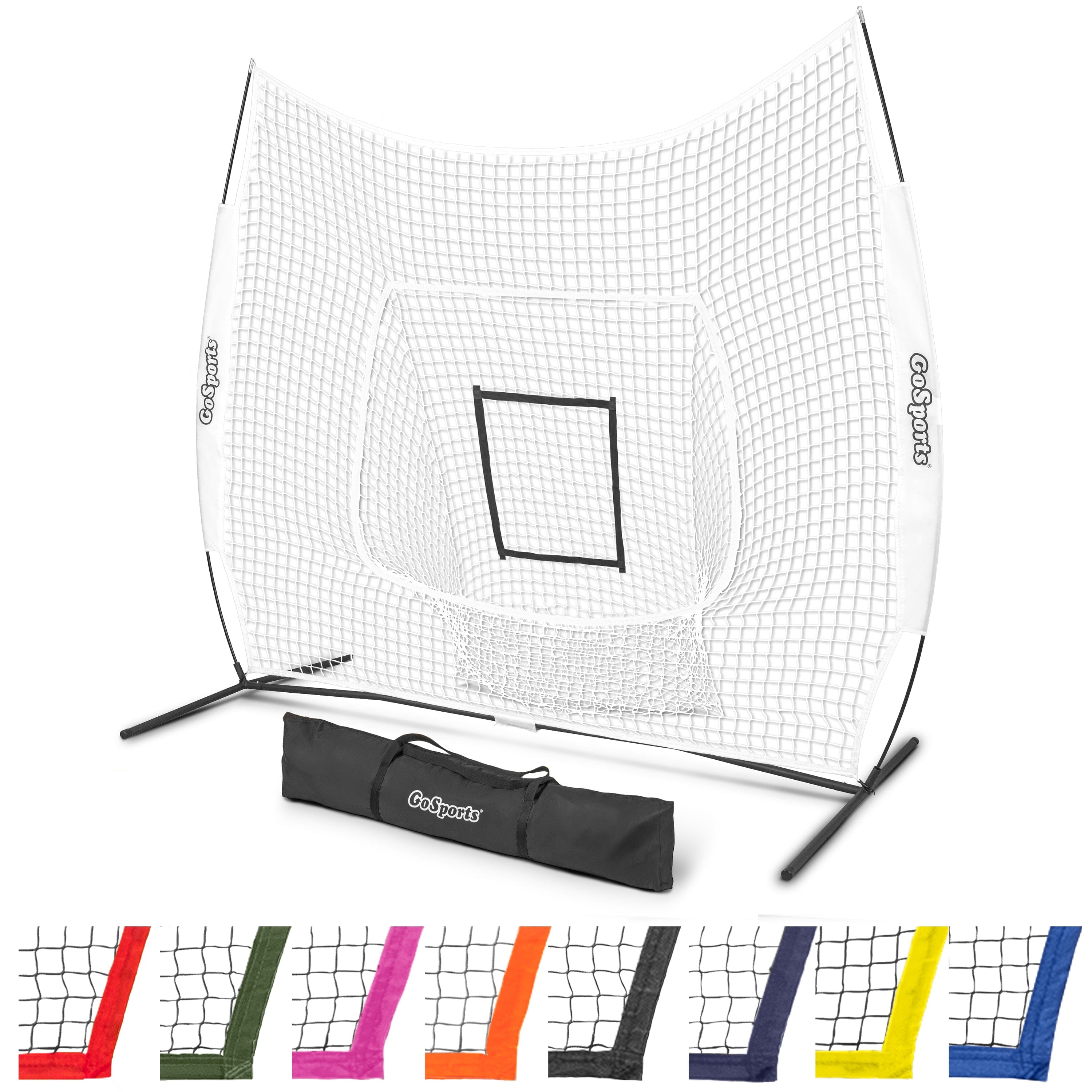 the goal net with a bag and a bag