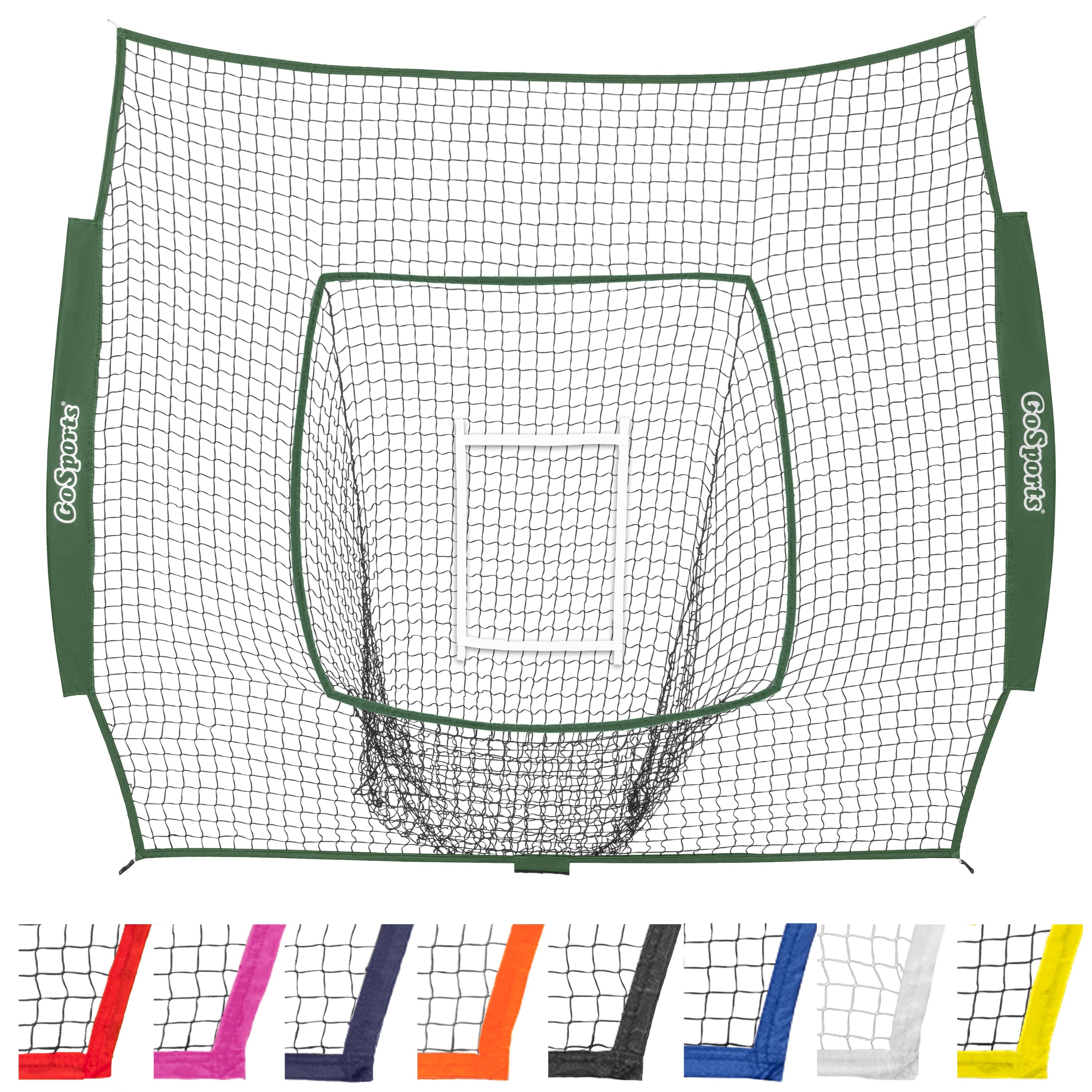 a soccer goal with a net and a ball