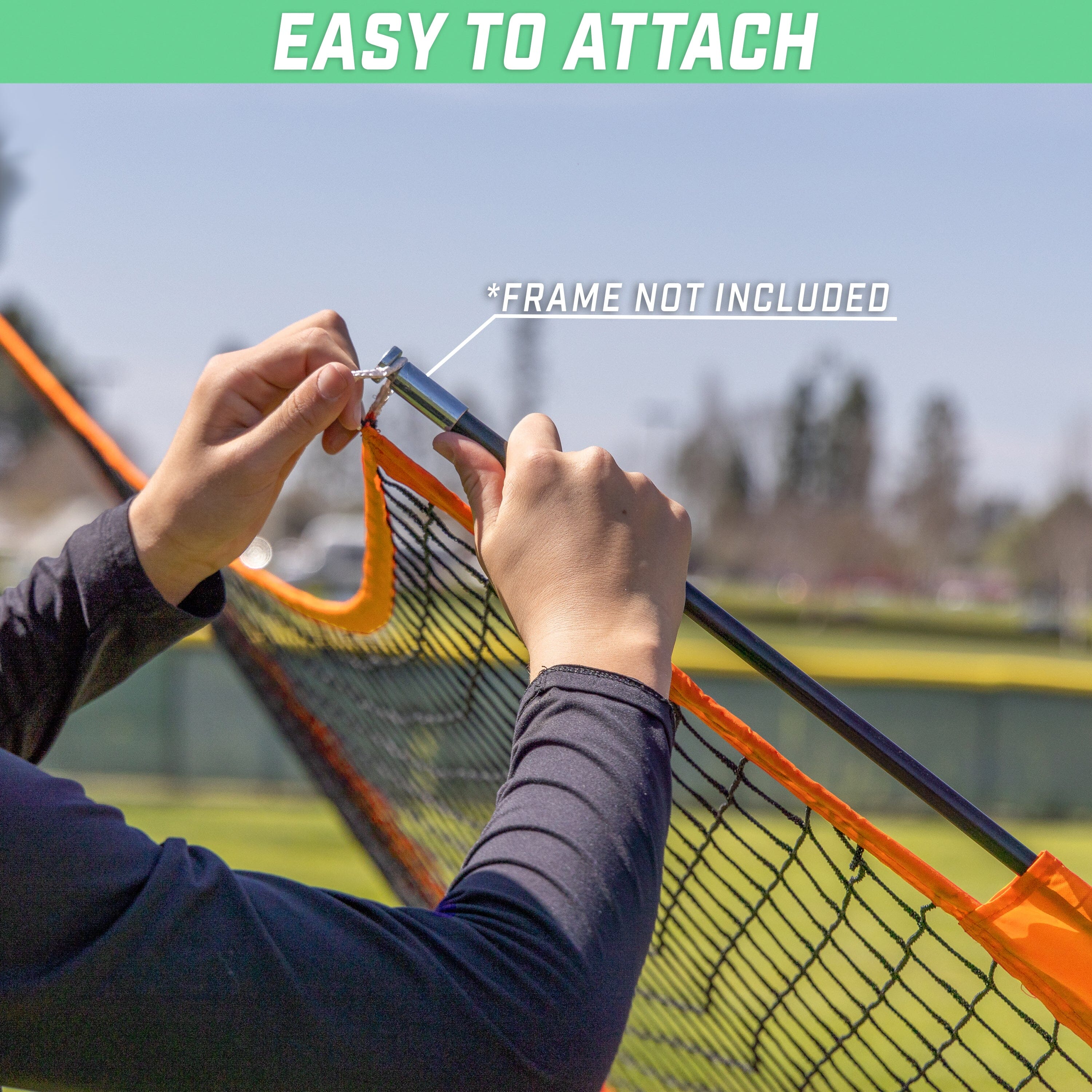 a person holding a tennis racket over a tennis net
