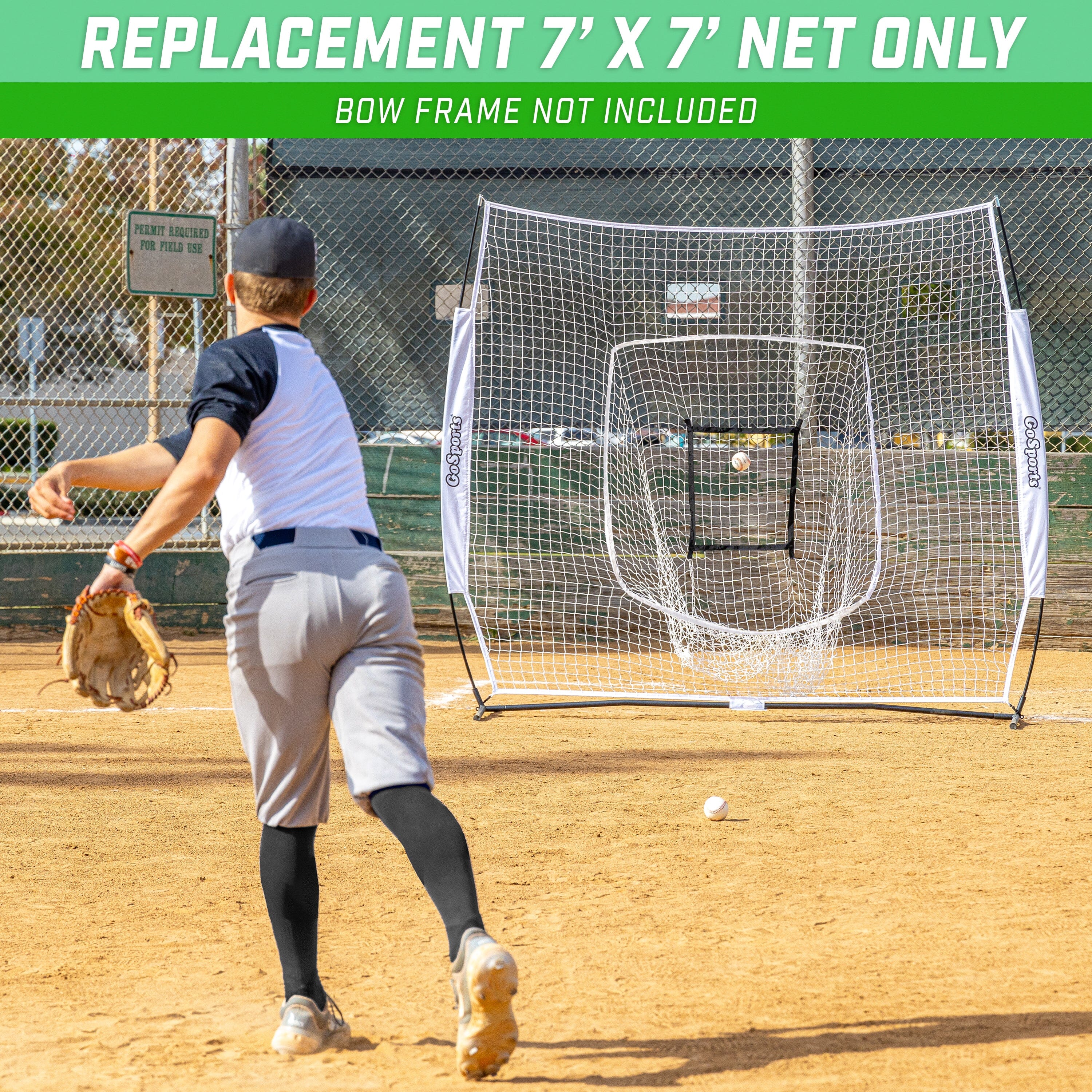 a baseball player is about to hit the ball