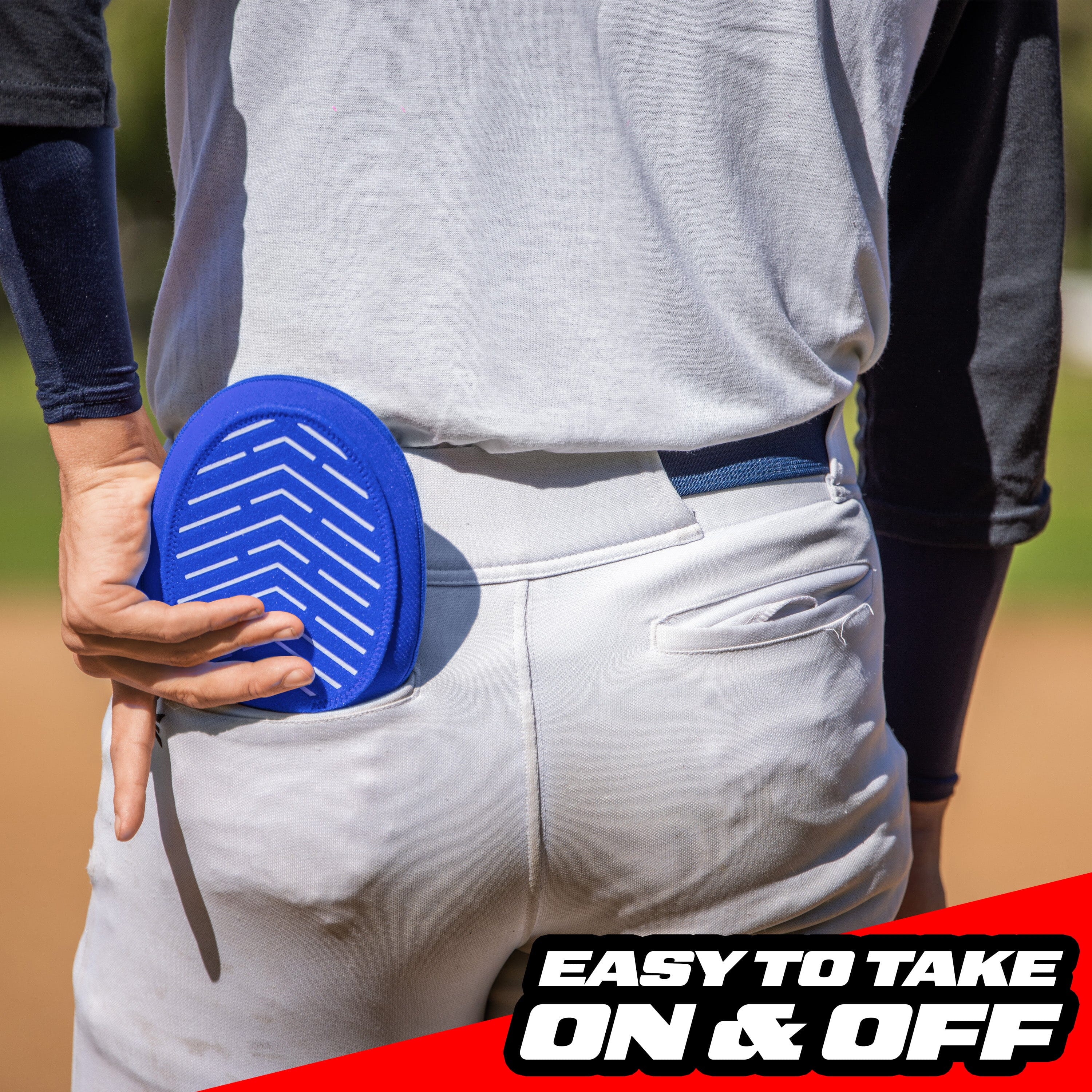 GoSports Sliding Mitt for Baseball & Softball - Adult Size - Right & Left Hand Protective Base Running Gloves, Blue GoSports