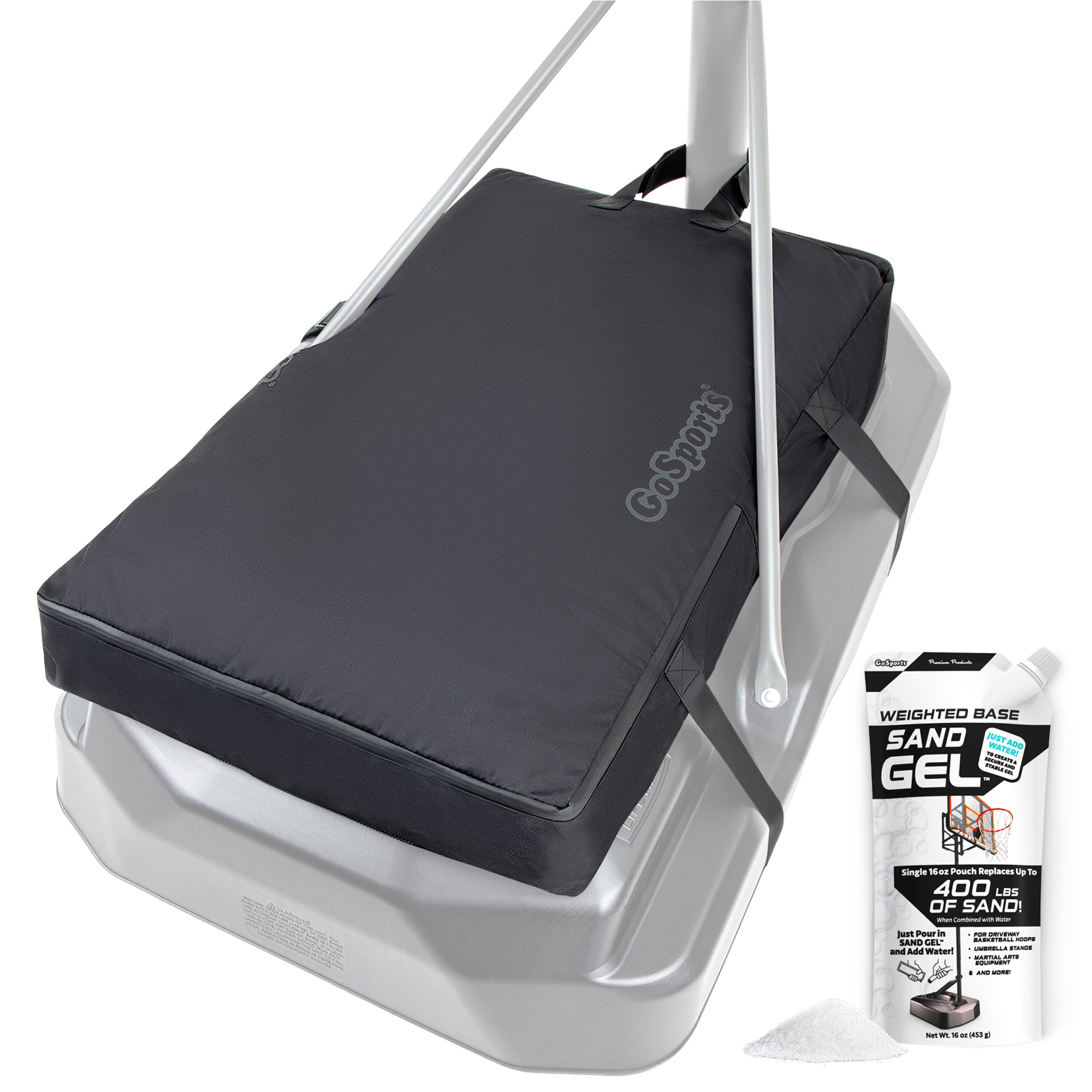 GoSports Basketball Hoop Weight for Base - Stable, Clean, All-Weather Sandbag Cover- Sand Gel Included Basketball Playgosports.com