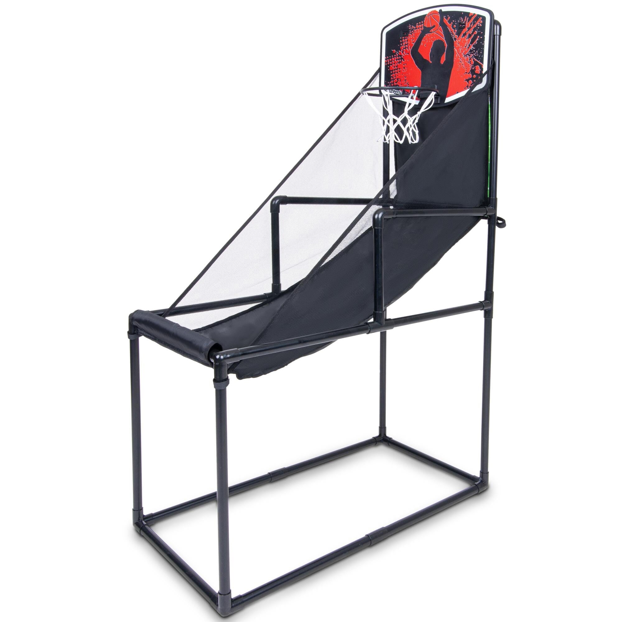 GoSports 2 in 1 Basketball & Football Toss Arcade Game - Indoor & Outdoor Toy Hoop for Kids Ages 3-8 GoSports