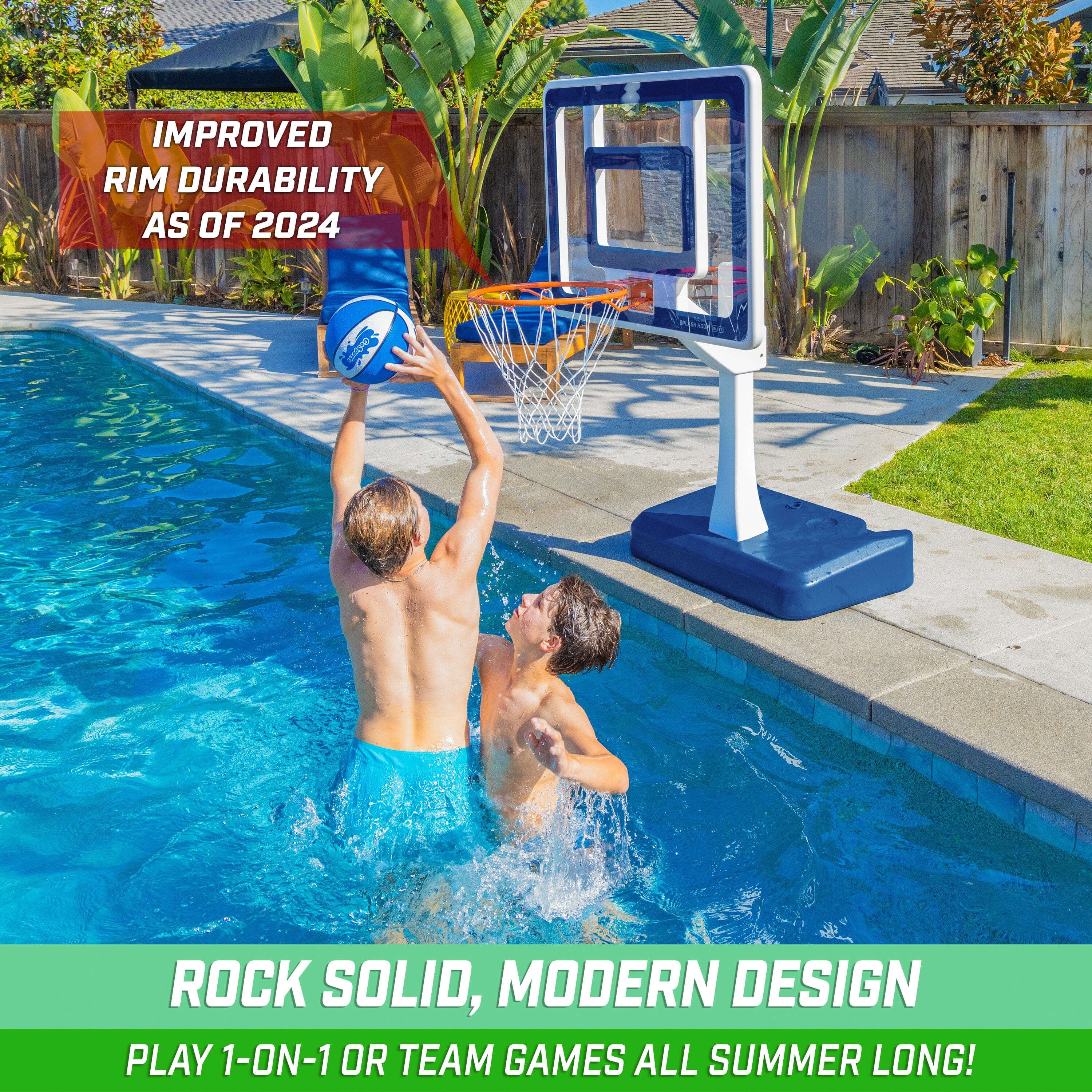 GoSports SplashHoop ELITE Basketball for Swimming Pool Basketball GoSports