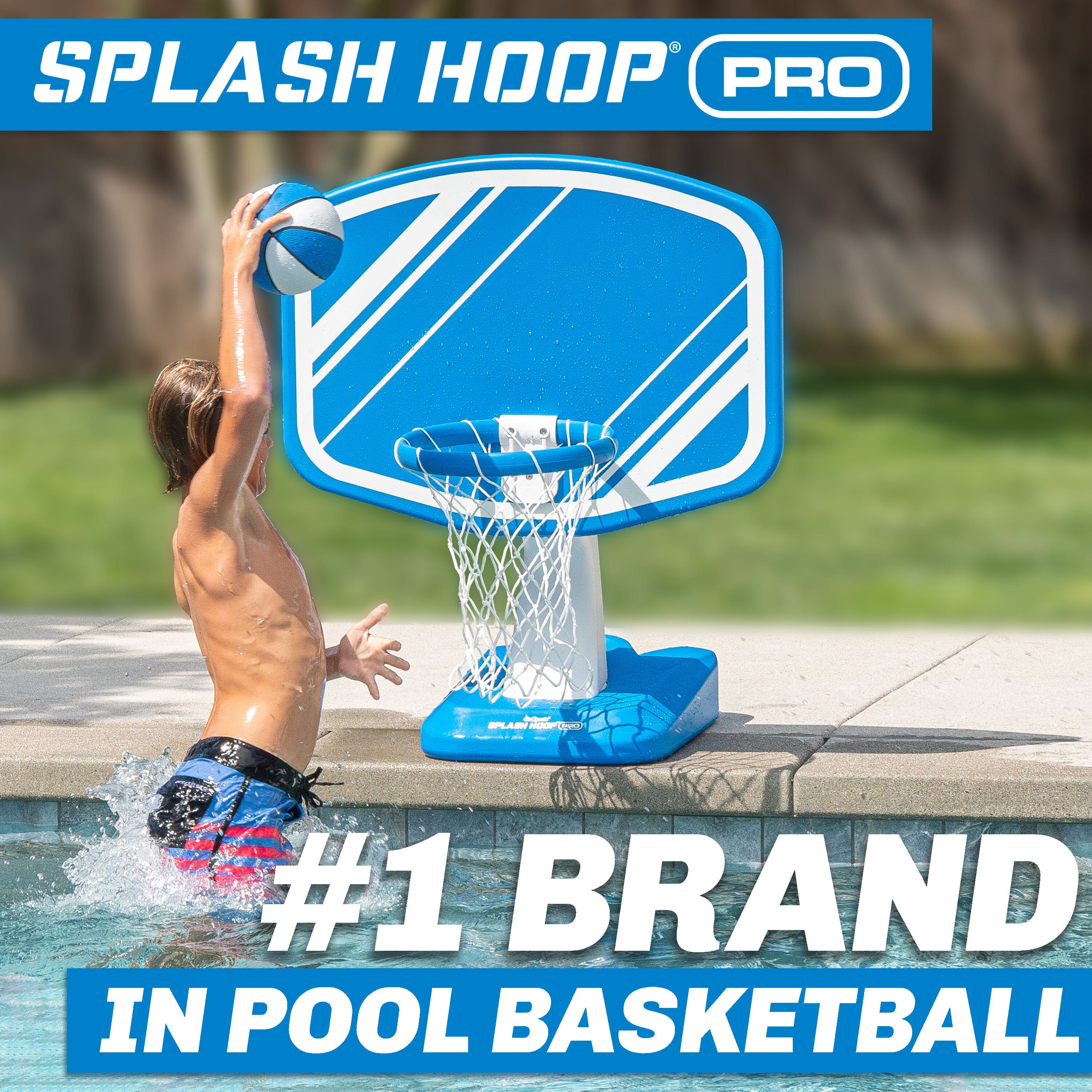GoSports Splash Hoop PRO - Choose Your Color - Swimming Pool Basketball Game