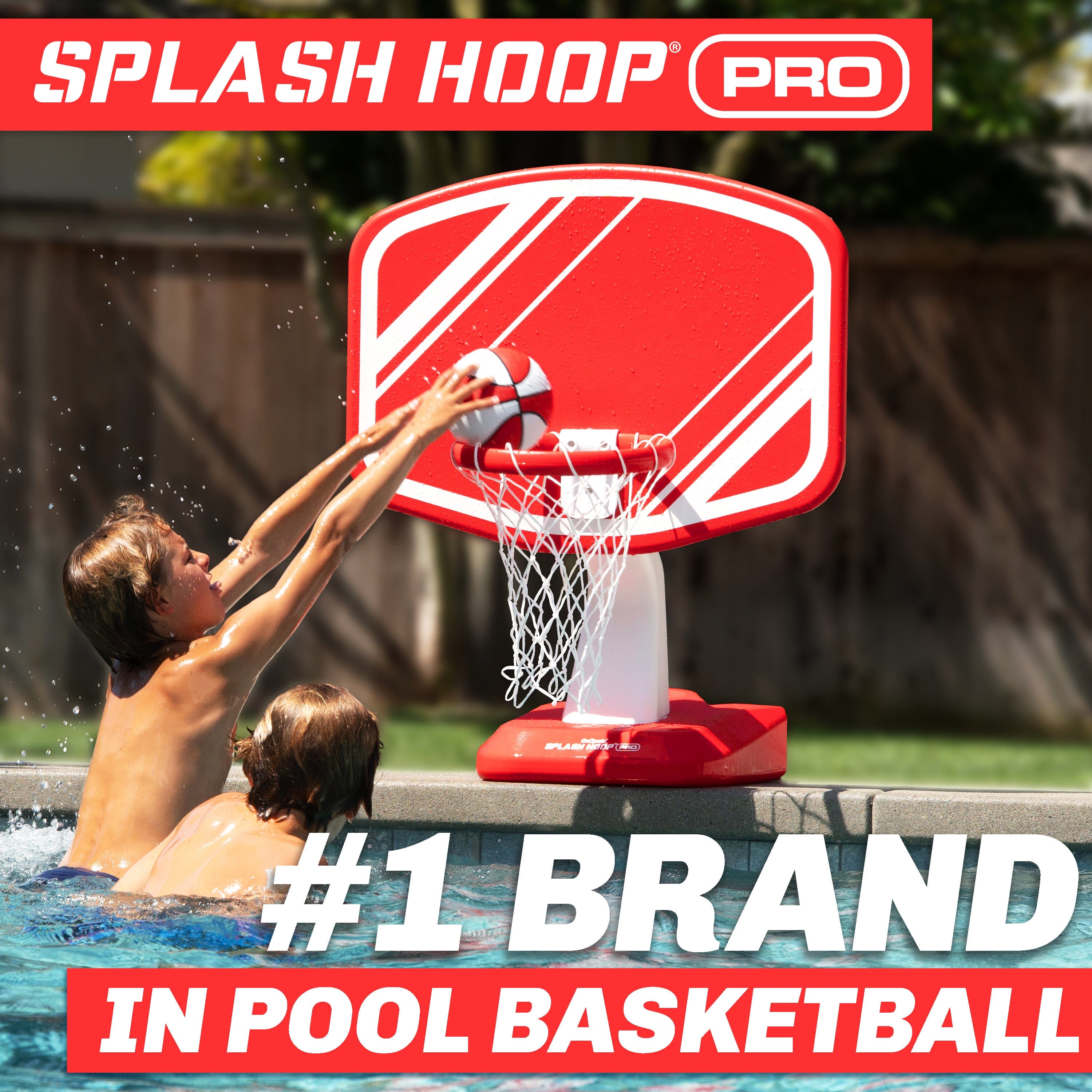 GoSports Splash Hoop PRO - Choose Your Color - Swimming Pool Basketball Game Pool Toy GoSports