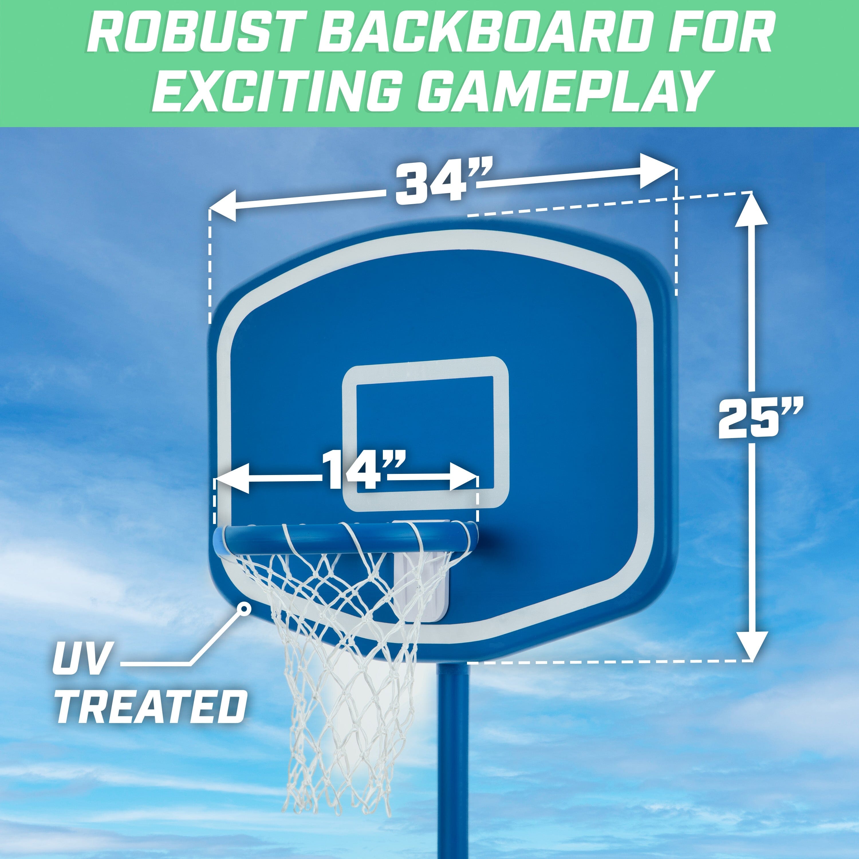a basketball hoop with the measurements of the basketball hoop