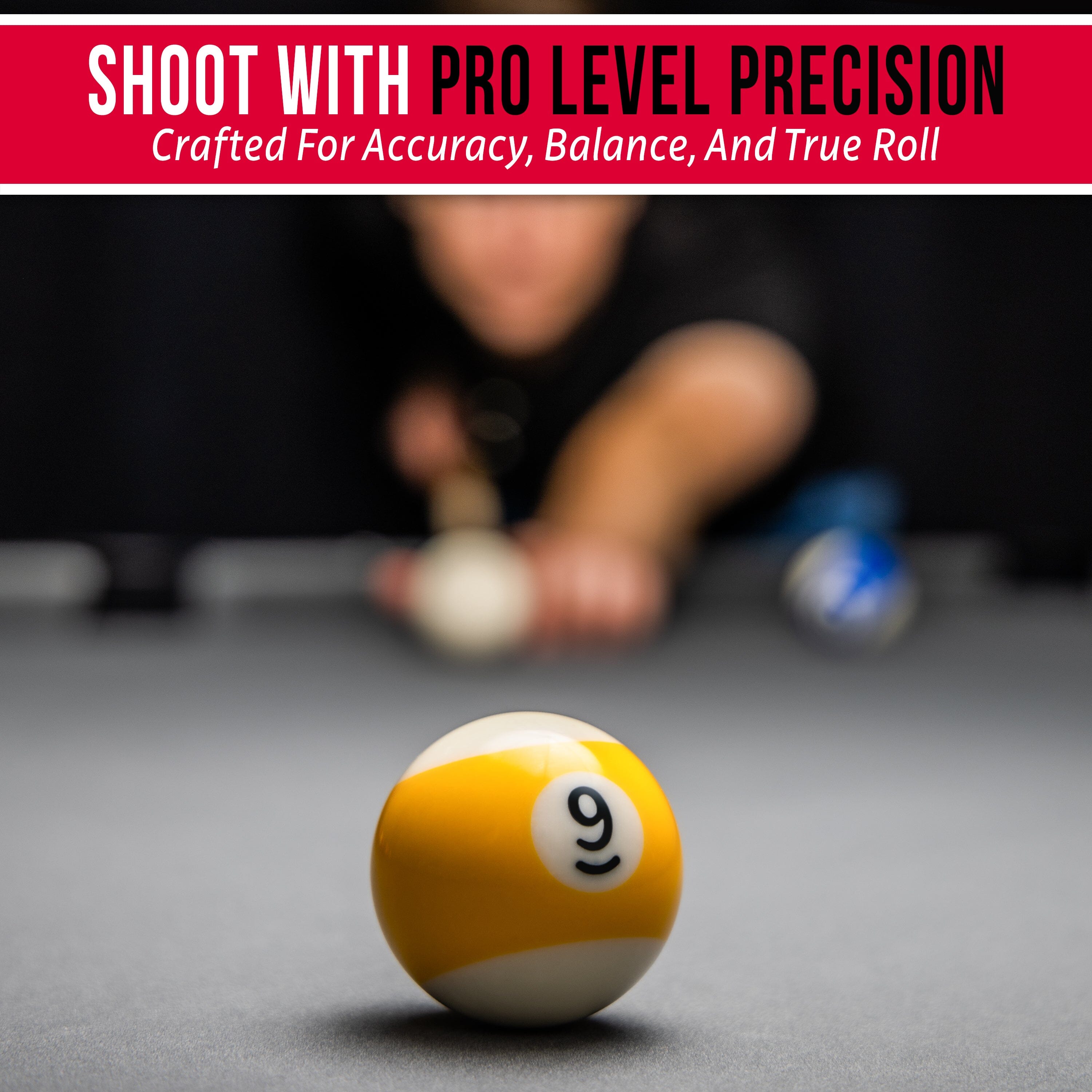 GoSports Regulation Pool Balls for Pool Table – Premium Set of 16 Billiard Balls, Professional Pool Table Balls Set Billiards GoSports