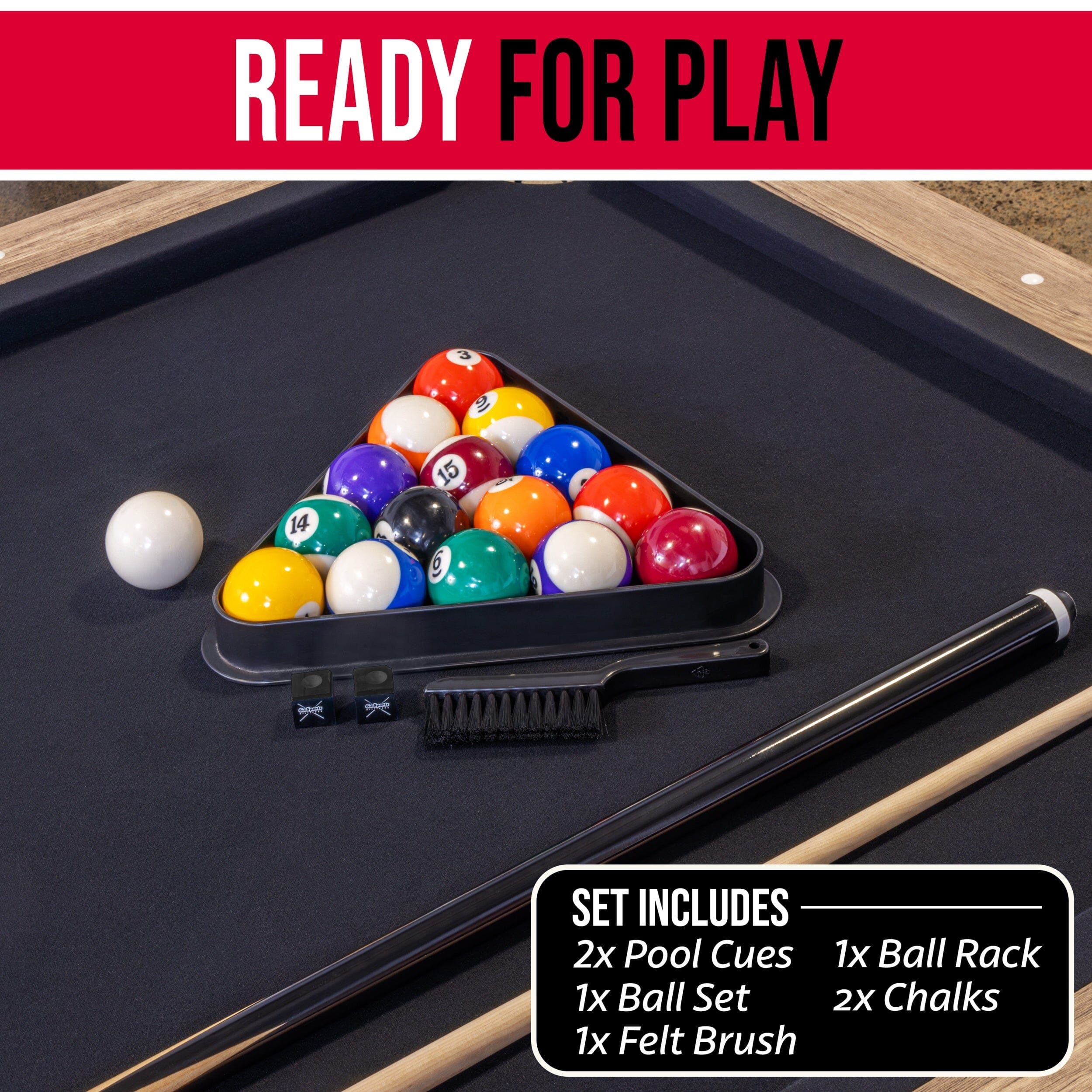 GoSports 6 ft Foldable Pool Table - Portable Billiards Table with Accessories PlayGoSports.com