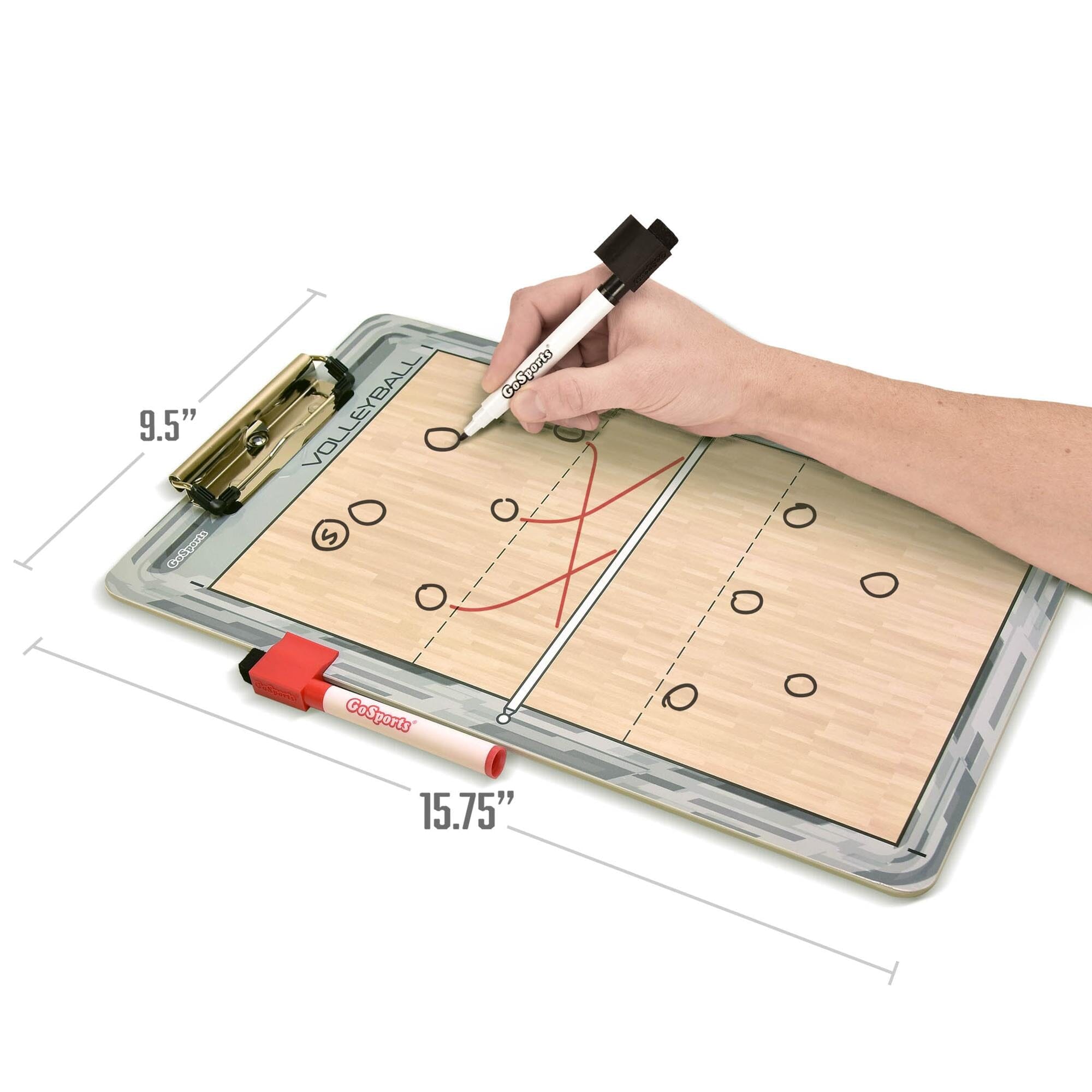 GoSports Coaches Dry-Erase Clipboards for Game Plans and Practice Organization Coaches Board GoSports