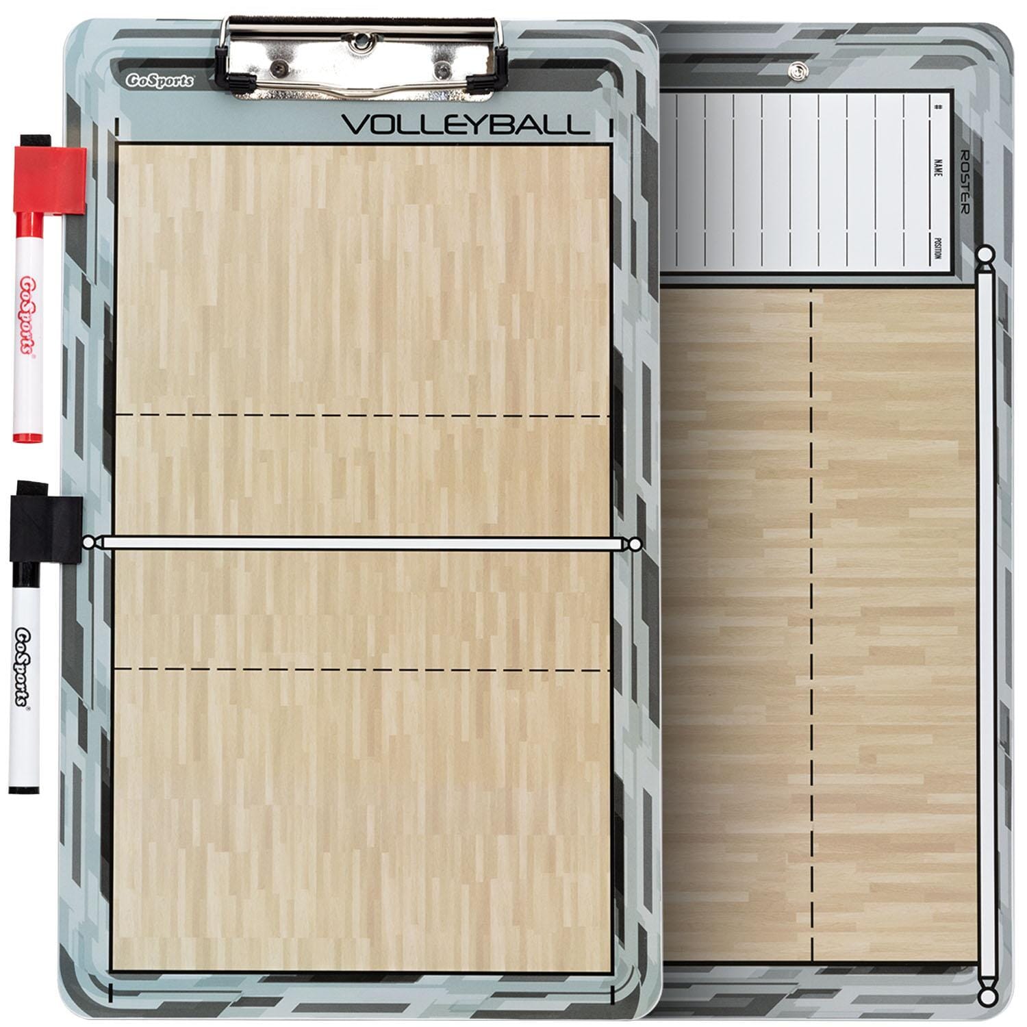 GoSports Coaches Dry-Erase Clipboards for Game Plans and Practice Organization Coaches Board GoSports Volleyball