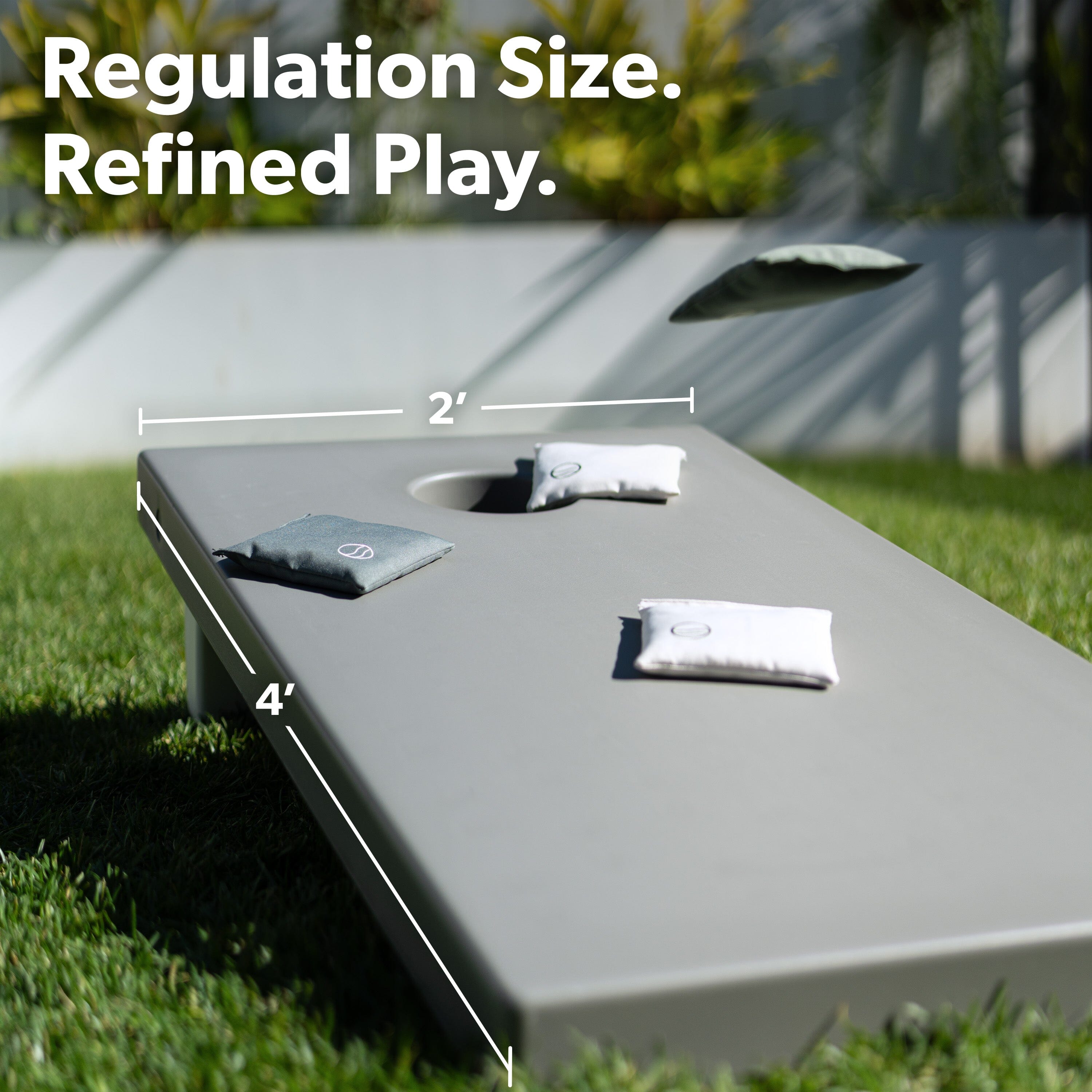 Coast Modern All Weather Cornhole Board Set - 4 x 2 ft Regulation Size - Premium Outdoor Game for Adults & Family Cornhole Playgosports.com