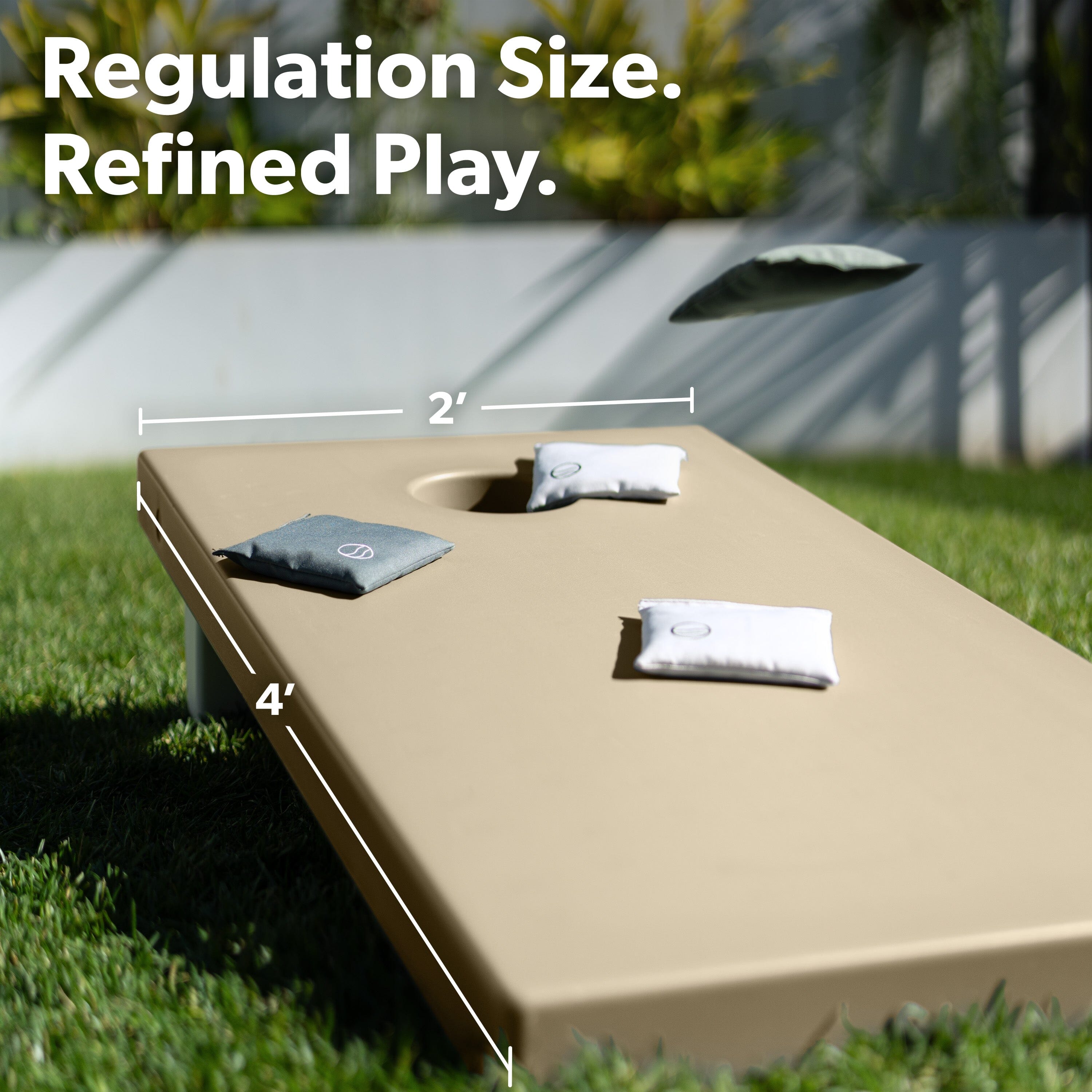 Coast Modern All Weather Cornhole Board Set - 4 x 2 ft Regulation Size - Premium Outdoor Game for Adults & Family Cornhole Playgosports.com